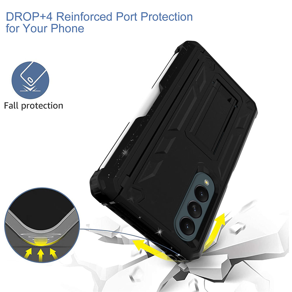 Kickstand Case for Samsung Galaxy Z Fold4 5G Anti-Drop Hard PC+TPU Phone Case