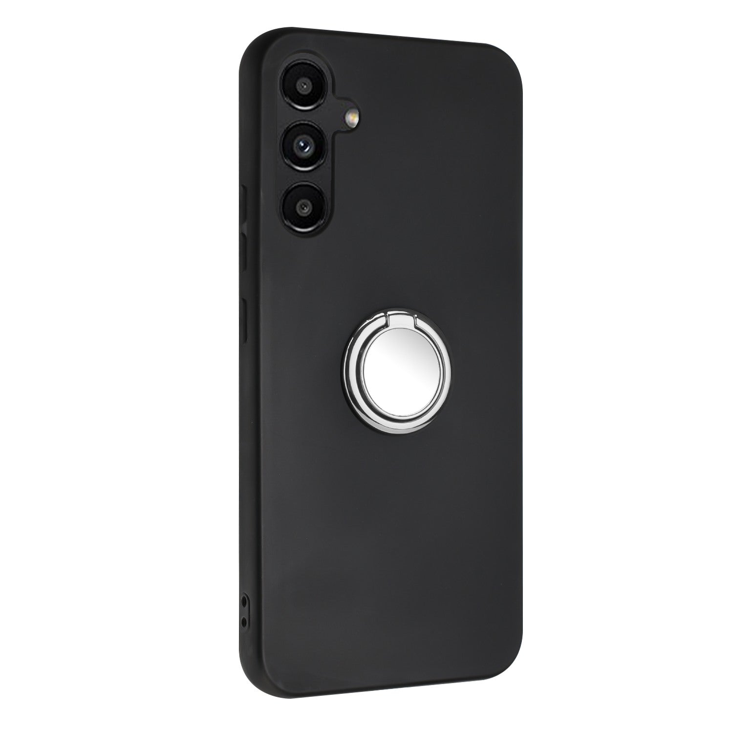 TPU Phone Case for Samsung Galaxy S23 FE Ring Holder Kickstand Anti-Scratch Matte Phone Back Cover