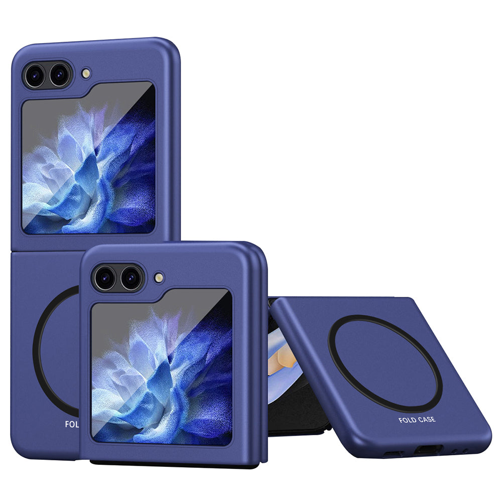 Magnetic Case for Samsung Galaxy Z Flip5 5G Compatible with MagSafe Skin-touch Rubberized PC Phone Cover