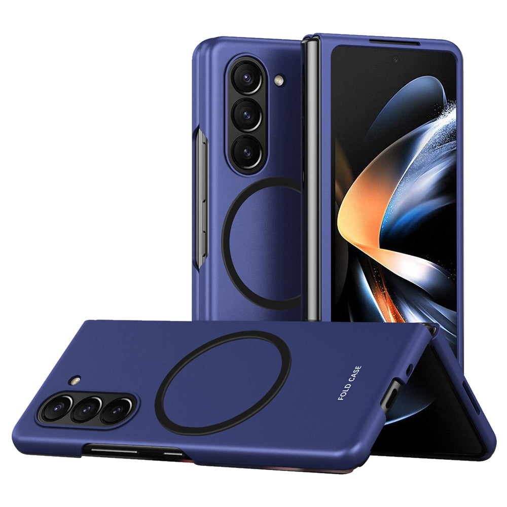 For Samsung Galaxy Z Fold5 5G Magnetic Phone Case Compatible with MagSafe Skin-touch PC Anti-Scratch Cover