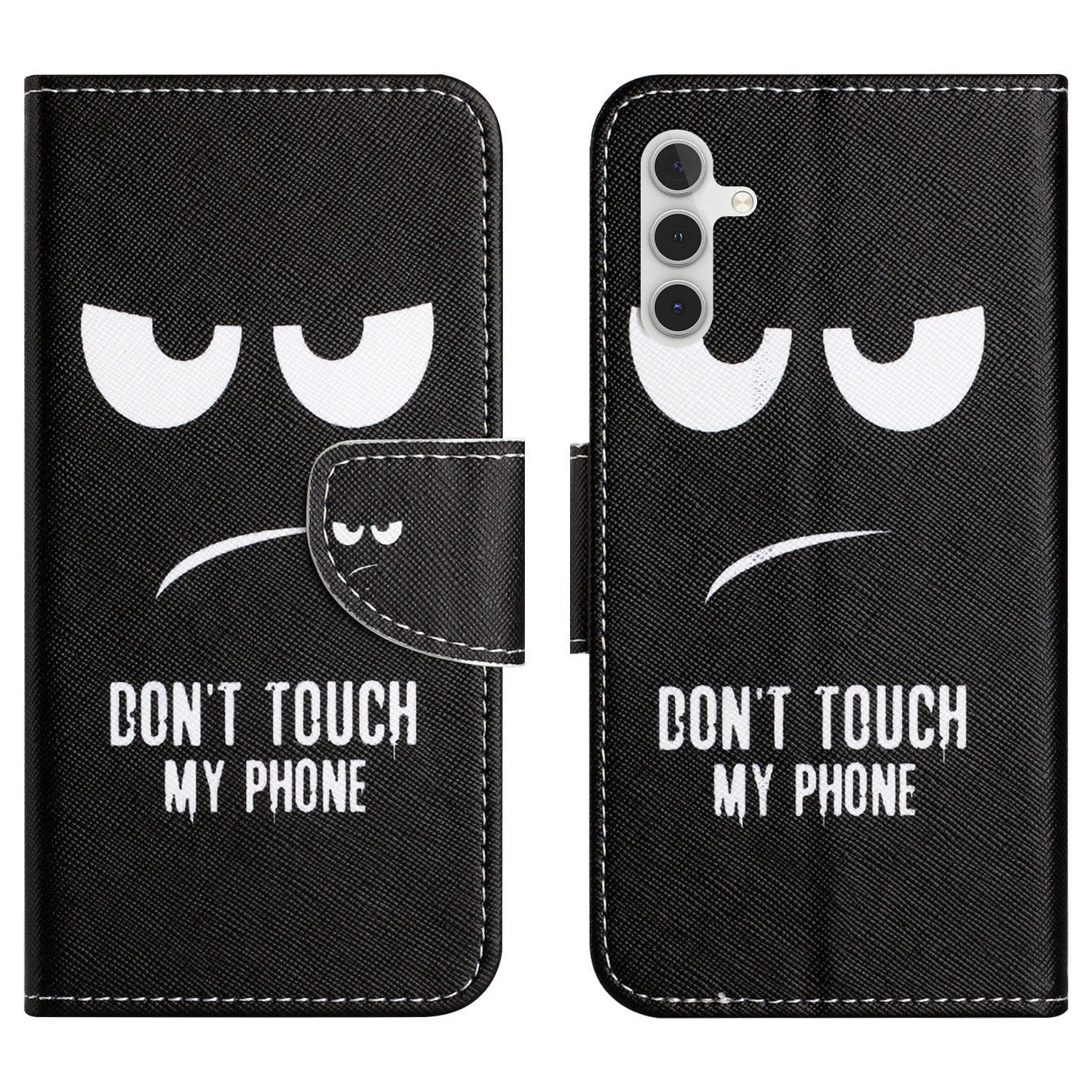 For Samsung Galaxy A25 5G Pattern Printing Leather Wallet Case Stand Cross Texture Phone Cover
