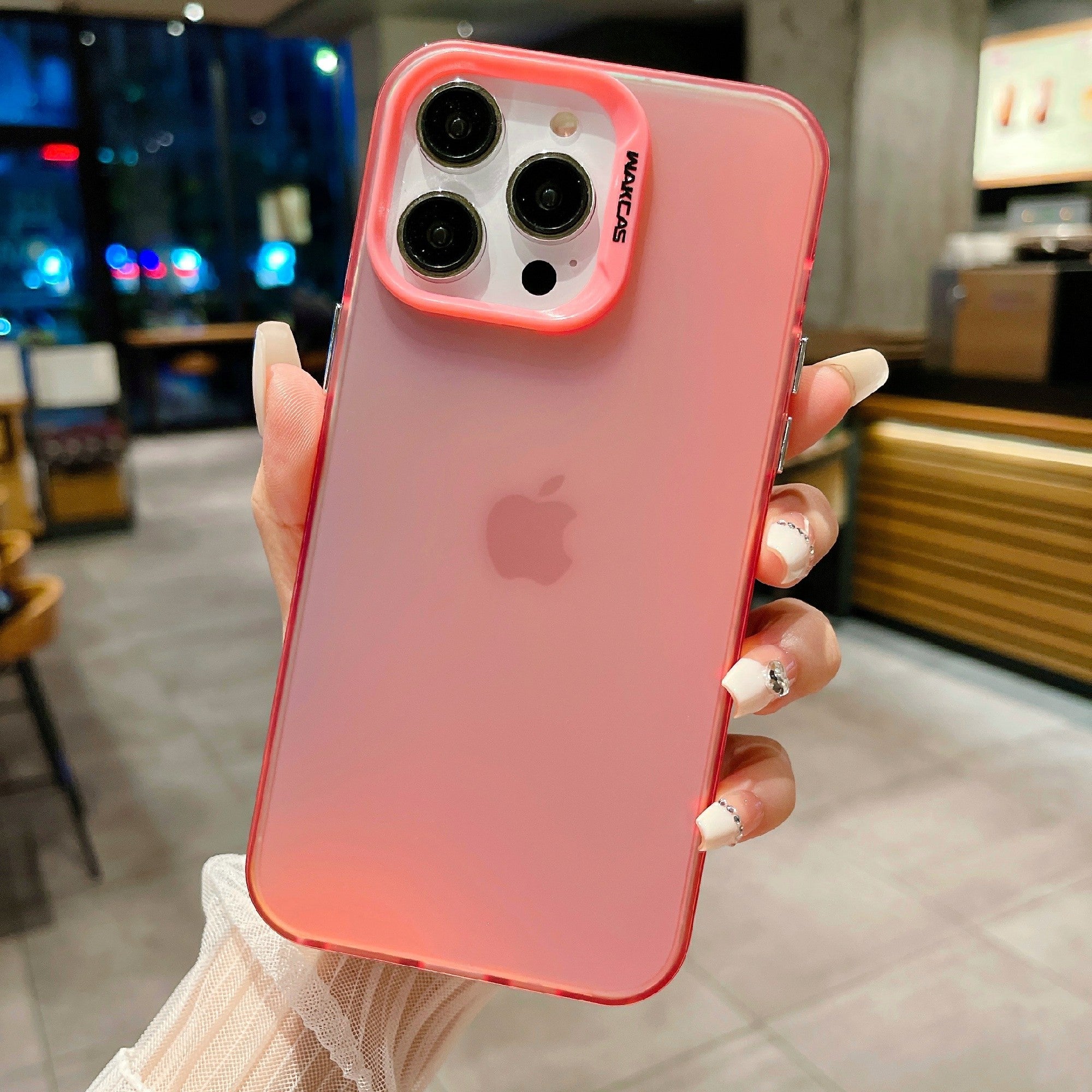 Protective Phone Case for iPhone 13 Pro Max 6.7 inch Gradient Color Anti-Drop Acrylic TPU Slim Cover