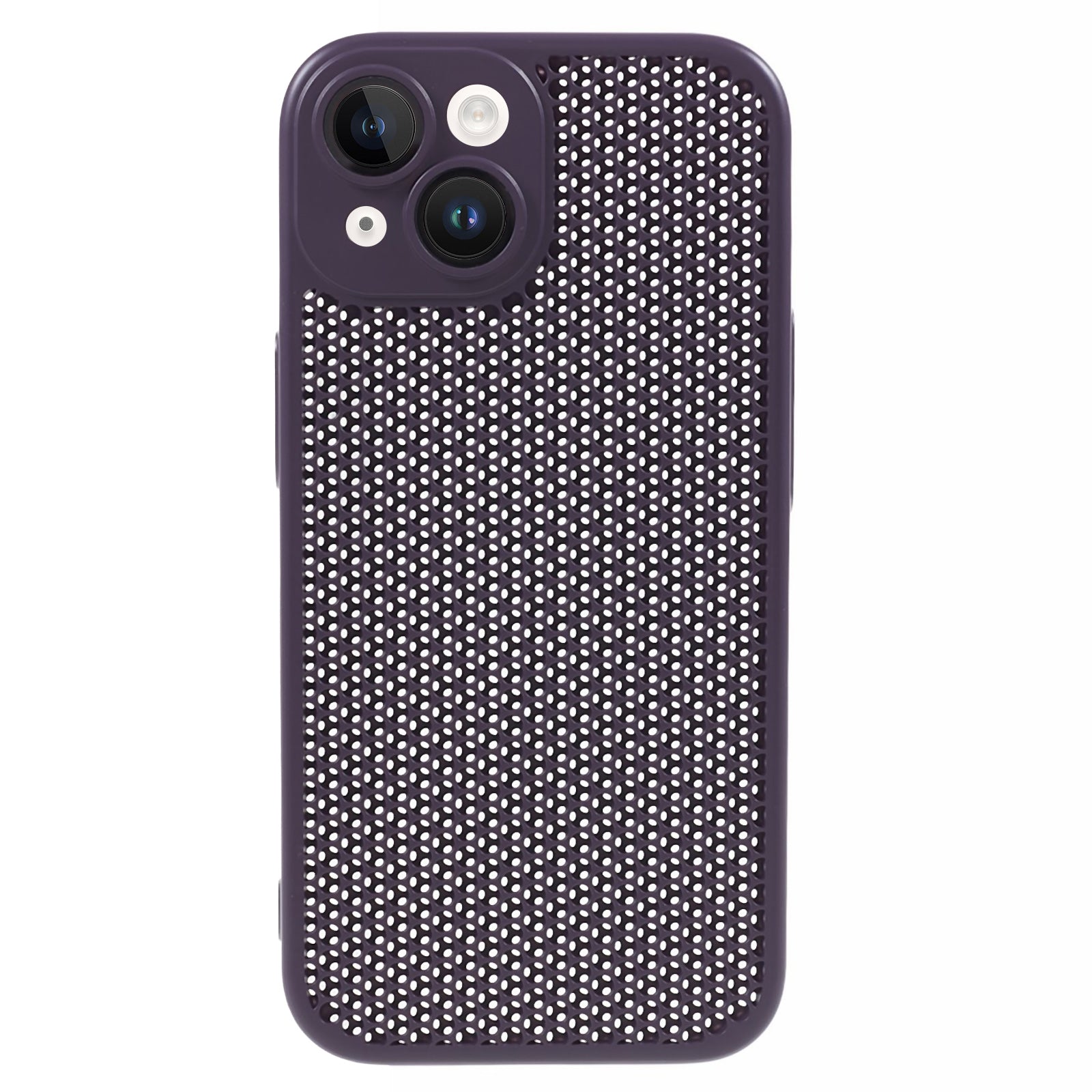 KSTDESIGN Icenets Series For iPhone 15 Plus Heat Dissipation Back Cover with Lens Film Hard PC Phone Case
