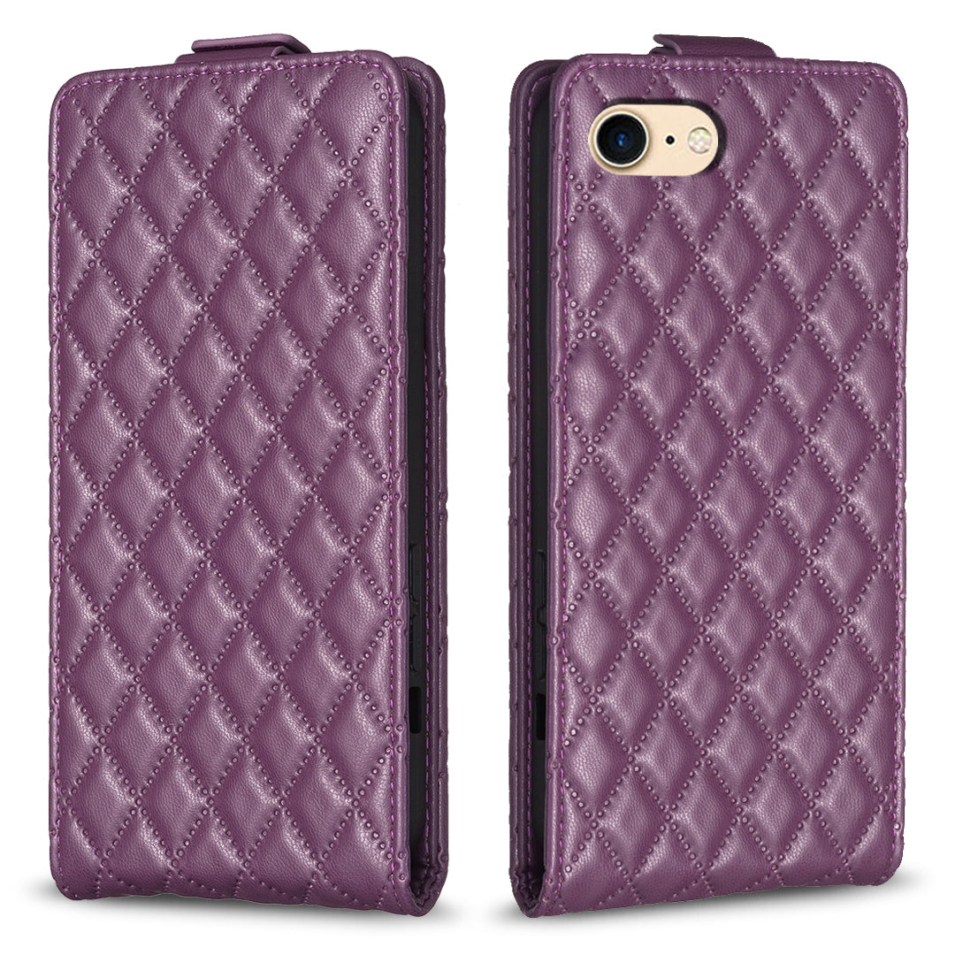 BF30 Phone Case for iPhone 6/6s/7/8 4.7-inch Imprinted Leather Vertical Flip Card Holder Anti-drop Stand Cover