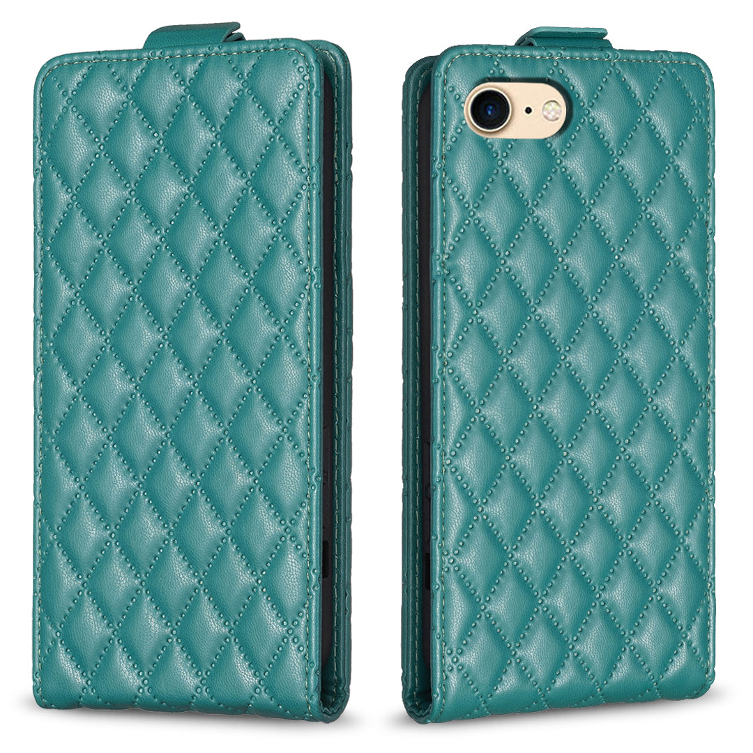 BF30 Phone Case for iPhone 6/6s/7/8 4.7-inch Imprinted Leather Vertical Flip Card Holder Anti-drop Stand Cover