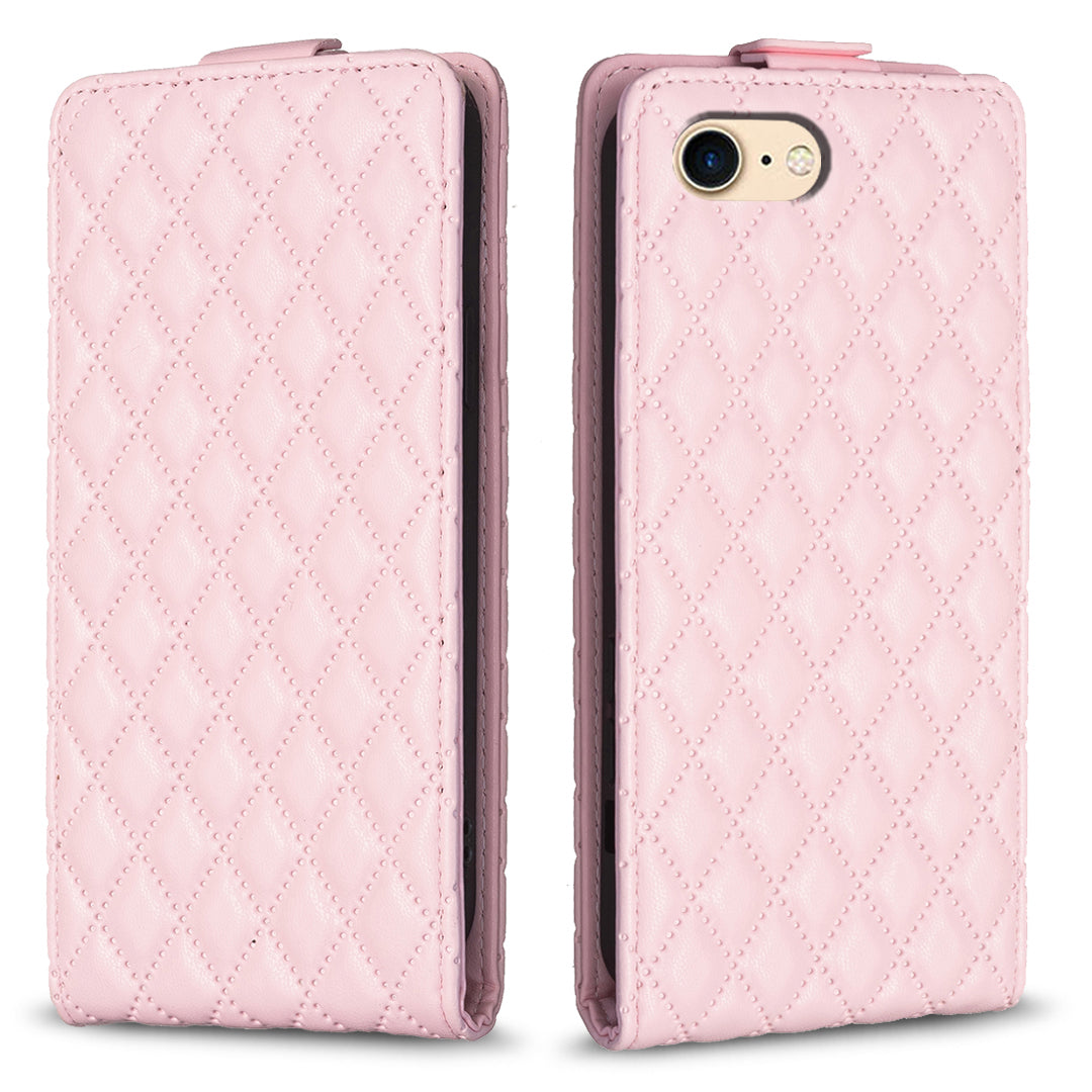 BF30 Phone Case for iPhone 6/6s/7/8 4.7-inch Imprinted Leather Vertical Flip Card Holder Anti-drop Stand Cover