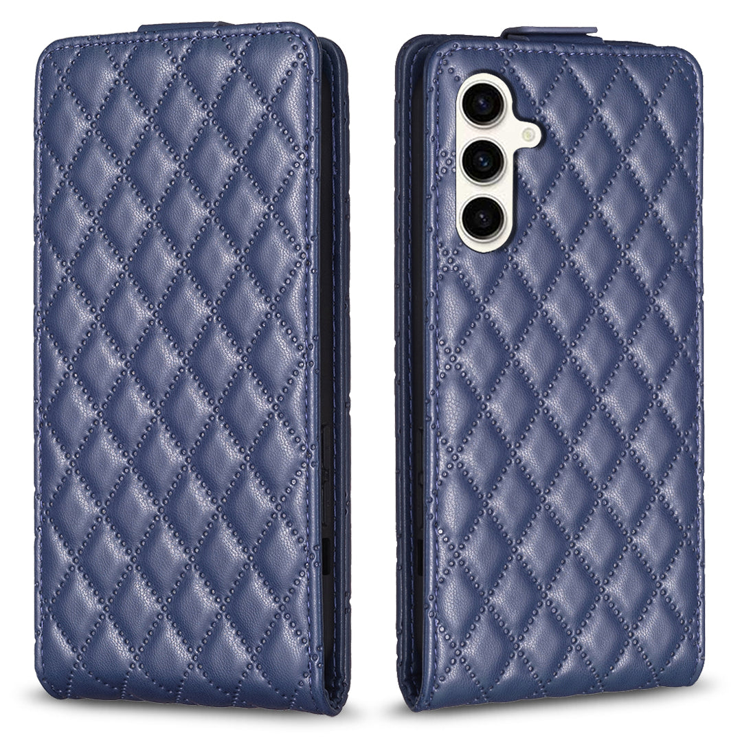 BF30 For Samsung Galaxy S23 FE Card Holder Vertical Flip Imprinted Stand Case Anti-scratch Leather Phone Cover