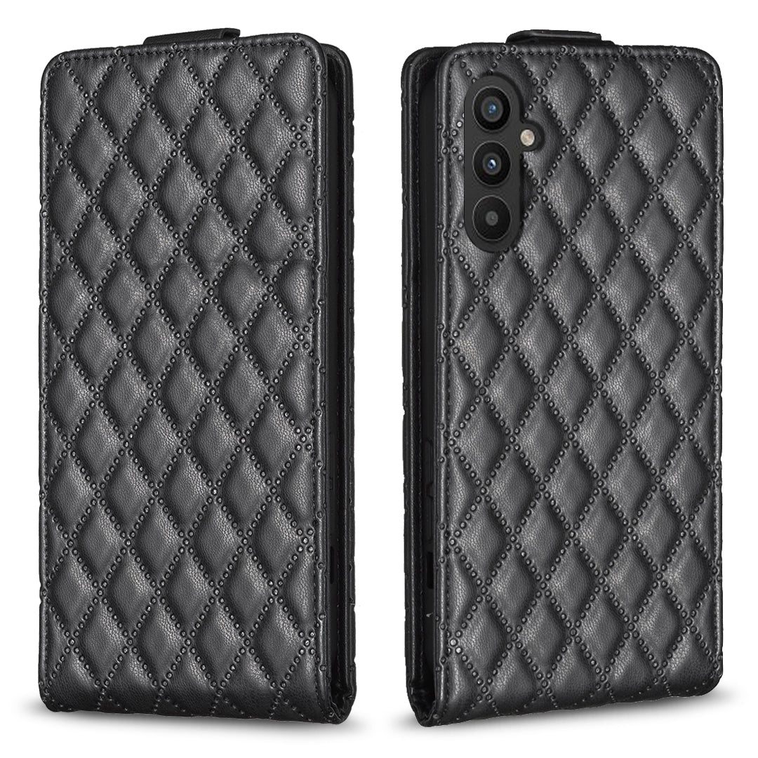 BF30 For Samsung Galaxy A54 5G Card Holder Vertical Flip Imprinted Stand Case Fully Wrapped Leather Phone Cover