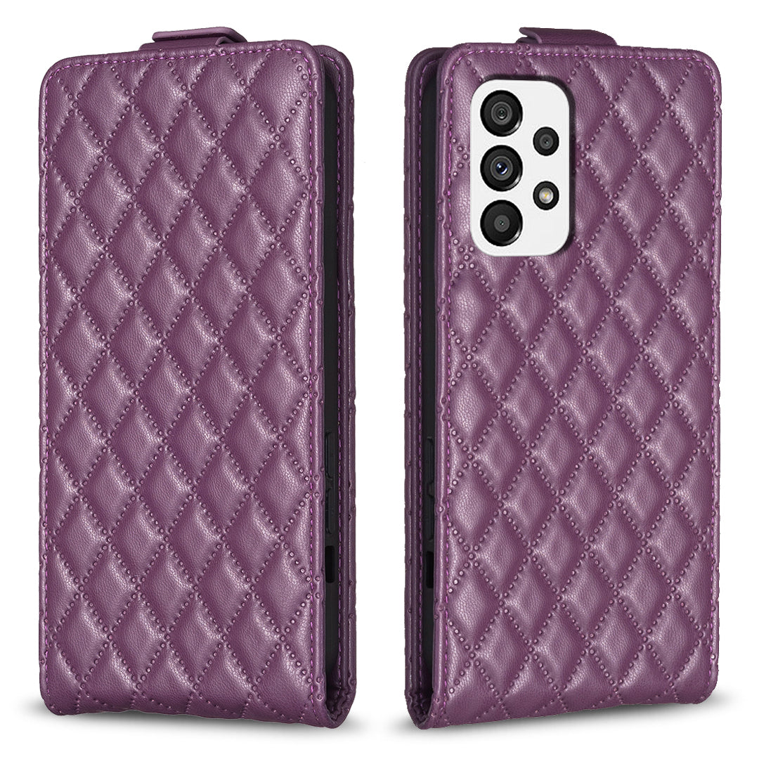 BF30 Leather Cover for Samsung Galaxy A52 4G A52 5G A52s 5G Card Holder Imprinted Phone Case Vertical Flip Stand Shell
