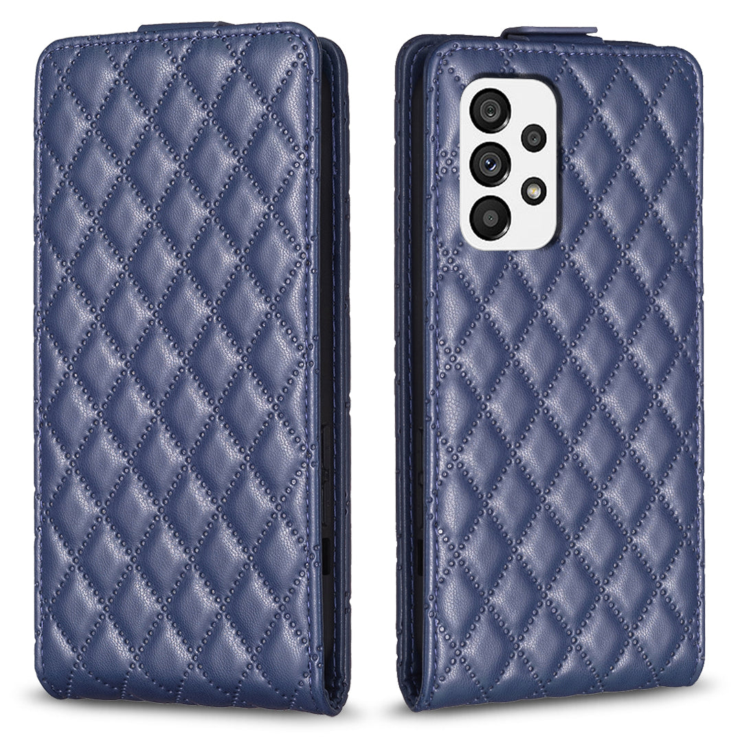 BF30 Leather Cover for Samsung Galaxy A52 4G A52 5G A52s 5G Card Holder Imprinted Phone Case Vertical Flip Stand Shell