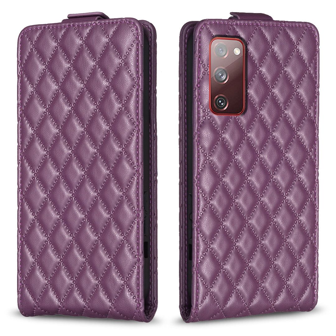 BF30 For Samsung Galaxy S20 FE FE 5G FE 2022 S20 Lite Stand Leather Cover Card Holder Imprinted Vertical Flip Phone Case