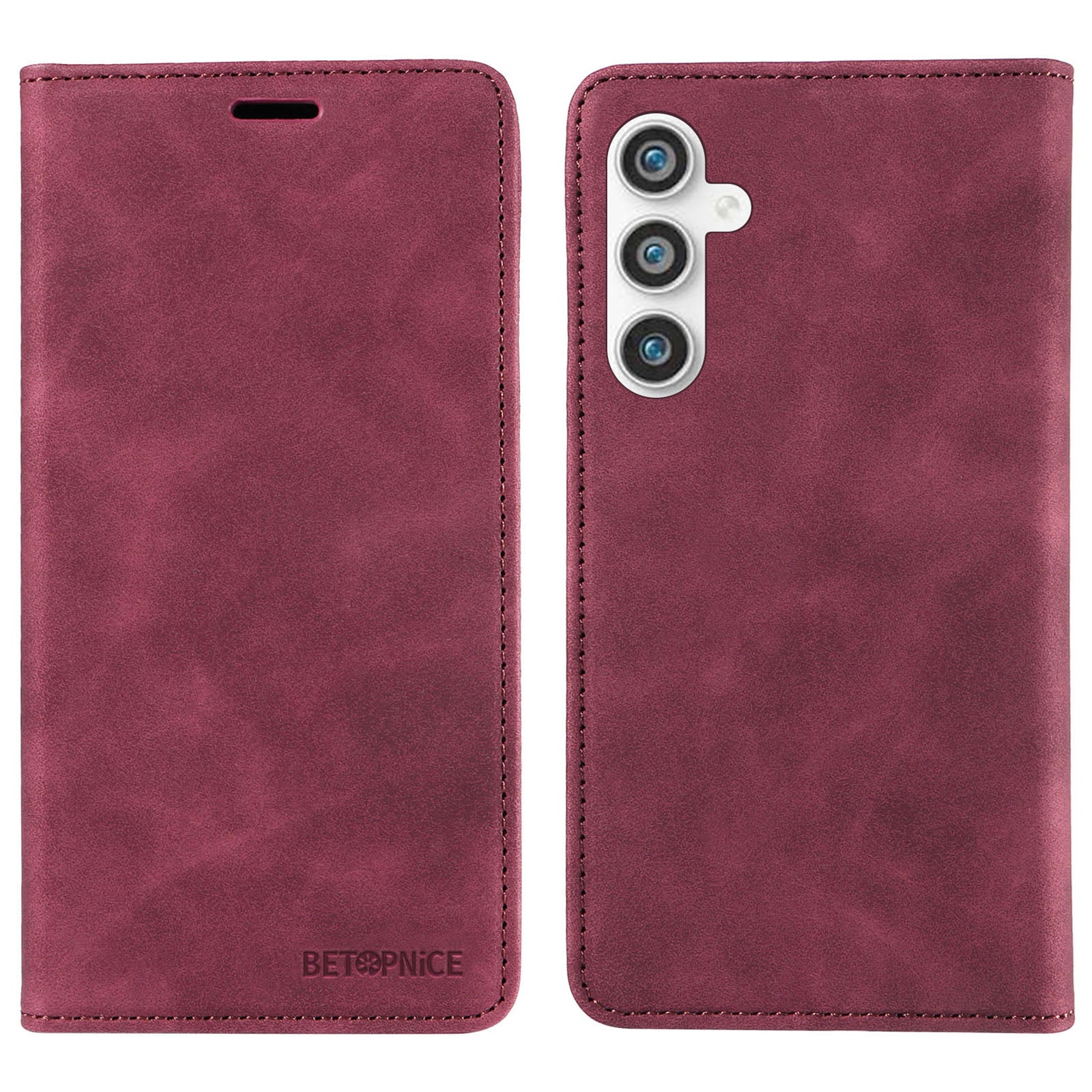 BETOPNICE 003 Stand Phone Case For Samsung Galaxy S23 FE PU Leather Flip Cover RFID Blocking Wallet