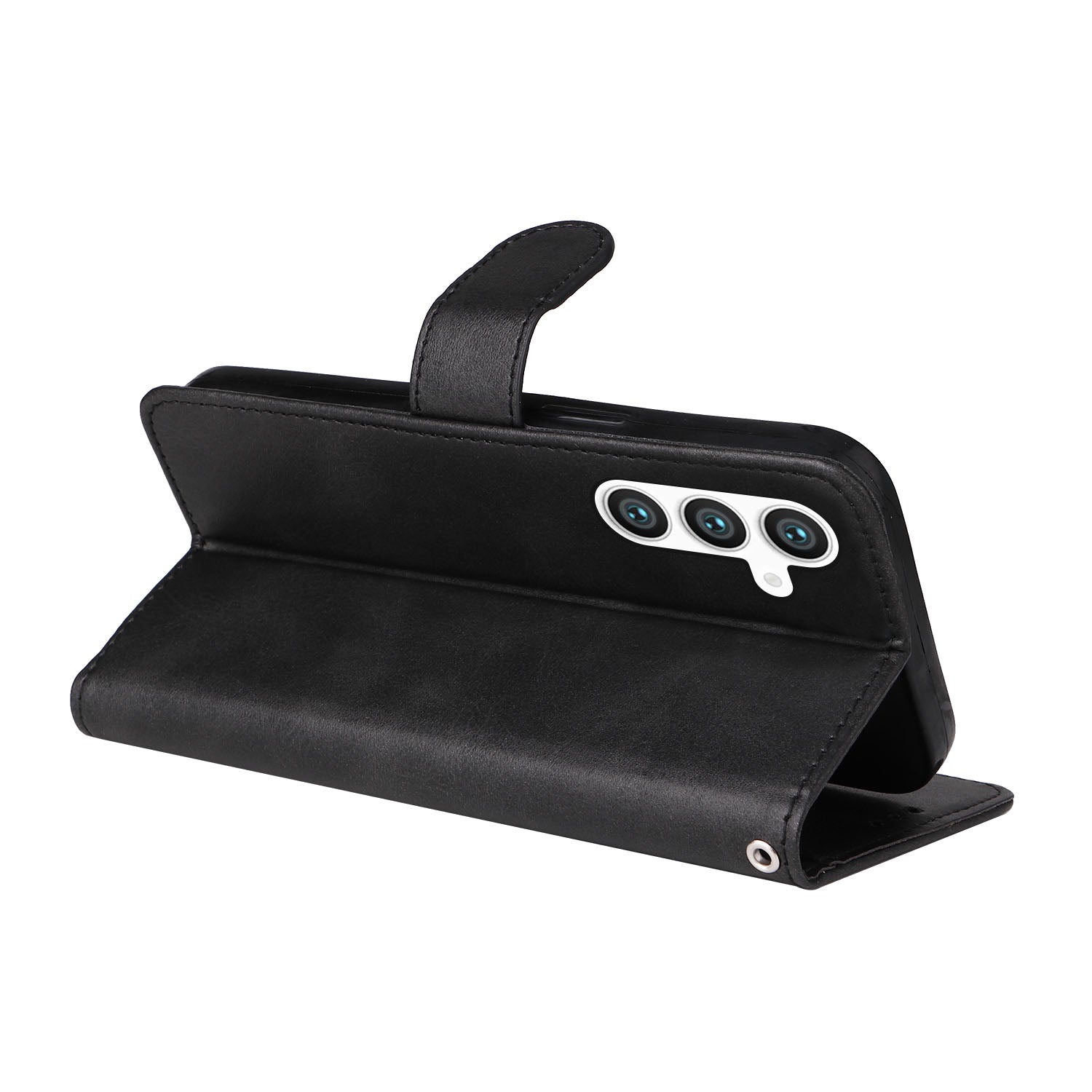 For Samsung Galaxy S23 FE Shockproof Flip Phone Shell PU Leather Wallet Phone Case Stand Calf Texture Cover