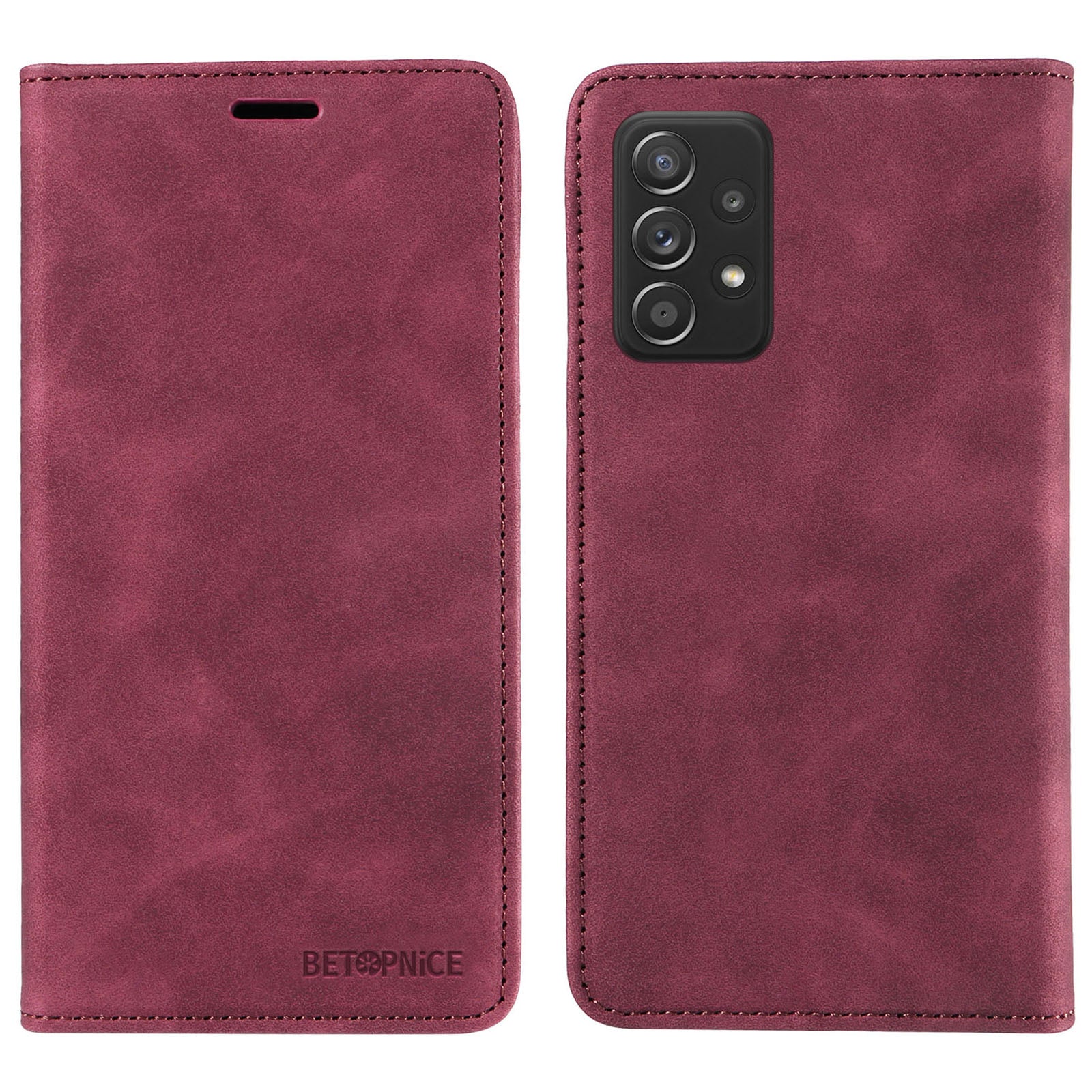 BETOPNICE 003 For Samsung Galaxy A52 4G A52s 5G A52 5G RFID Blocking Flip Cover Wallet PU Leather Stand Phone Case Shell