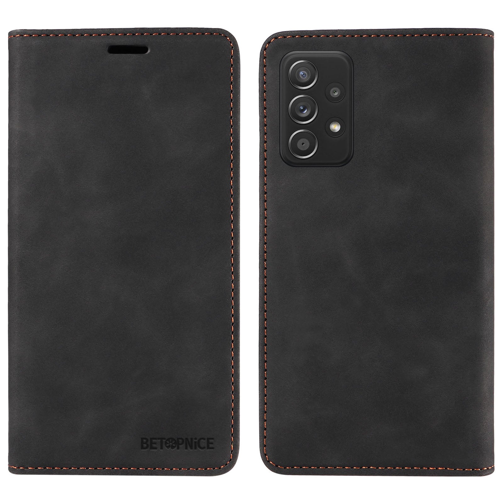 BETOPNICE 003 For Samsung Galaxy A52 4G A52s 5G A52 5G RFID Blocking Flip Cover Wallet PU Leather Stand Phone Case Shell