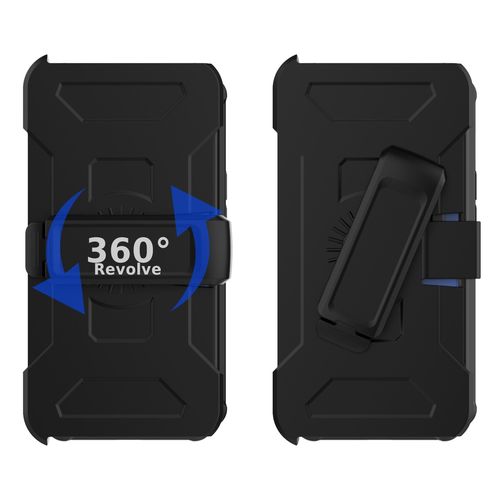 For iPhone 14 Plus Shockproof Case Invisible Kickstand Caes TPU PC Anti-Drop Phone Cover