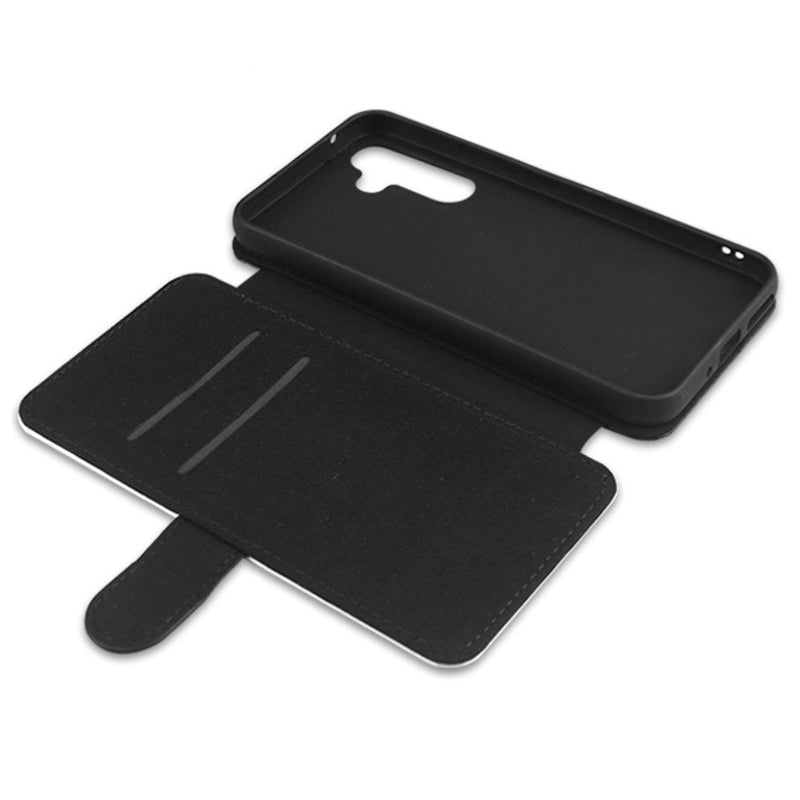 For Samsung Galaxy A34 5G PU Leather Card Slots Stand Cover Sublimation Blanks Heat Transfer Printing Phone Case