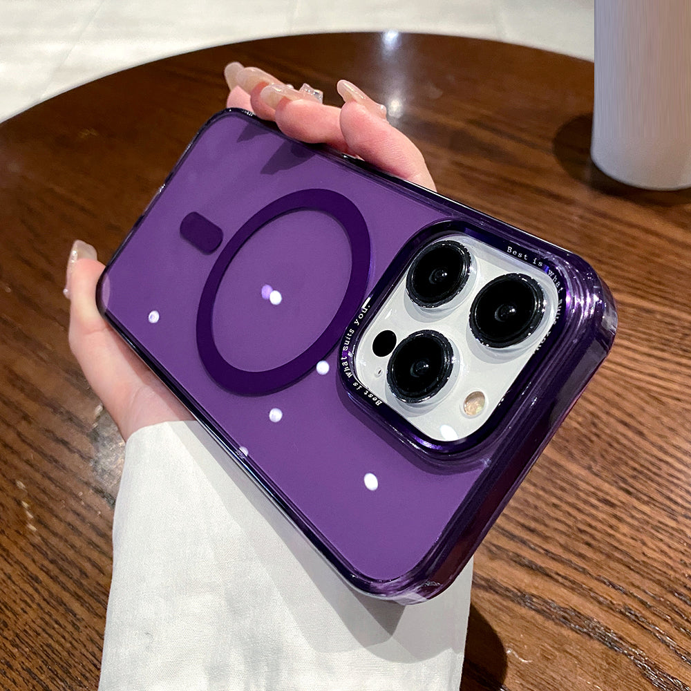 Magnetic Phone Case for iPhone 12/12 Pro Compatible with MagSafe TPU PC Shockproof Protective Cover