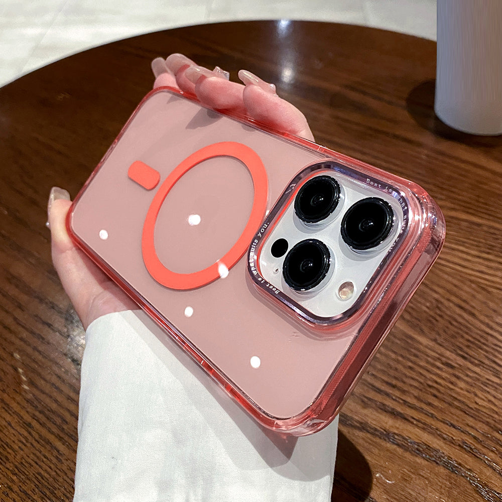 Magnetic Phone Case for iPhone 12/12 Pro Compatible with MagSafe TPU PC Shockproof Protective Cover