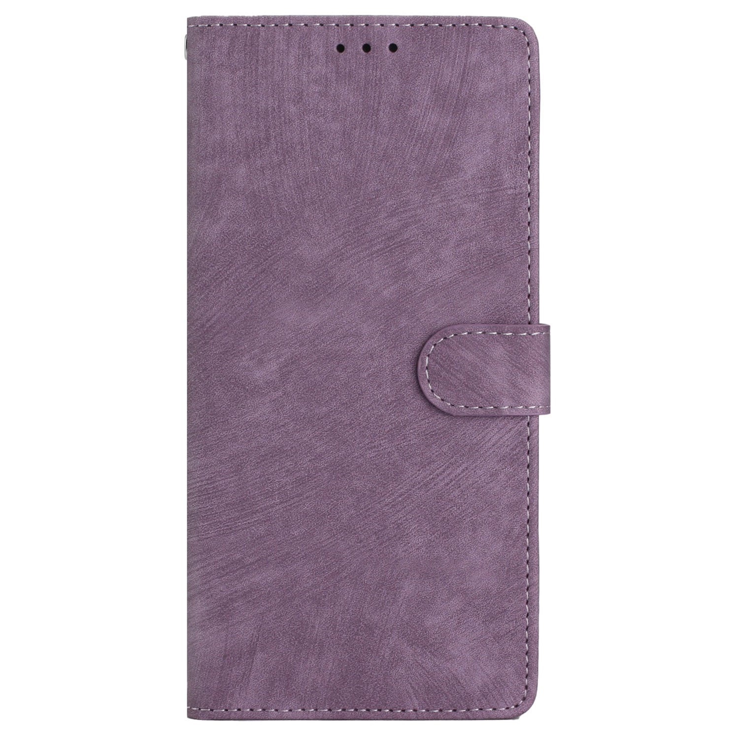 For Samsung Galaxy S23 FE Anti-Scratch Phone Shell PU Leather Wallet Case Stand Skin-touch Phone Cover