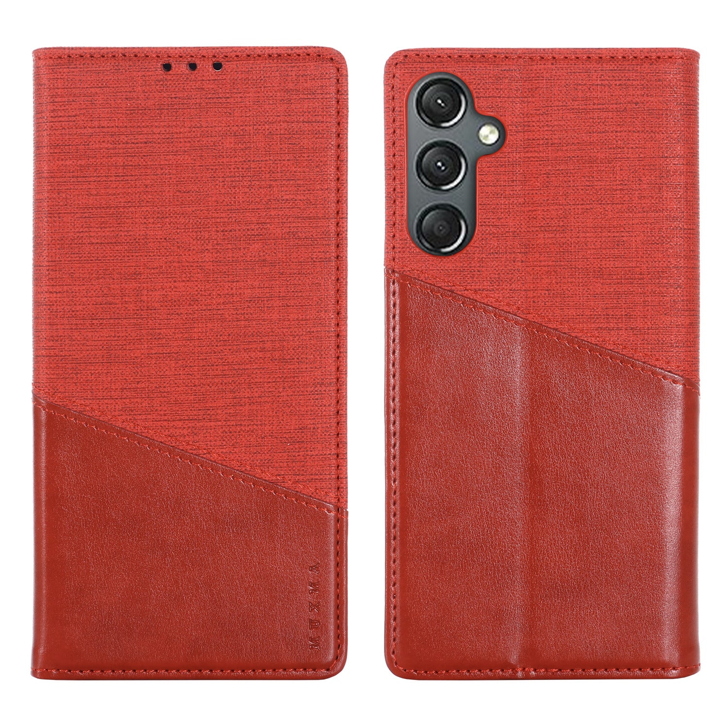 MUXMA MX109 For Samsung Galaxy A24 4G Wallet Phone Case Anti-Scratch RFID Blocking PU Phone Cover