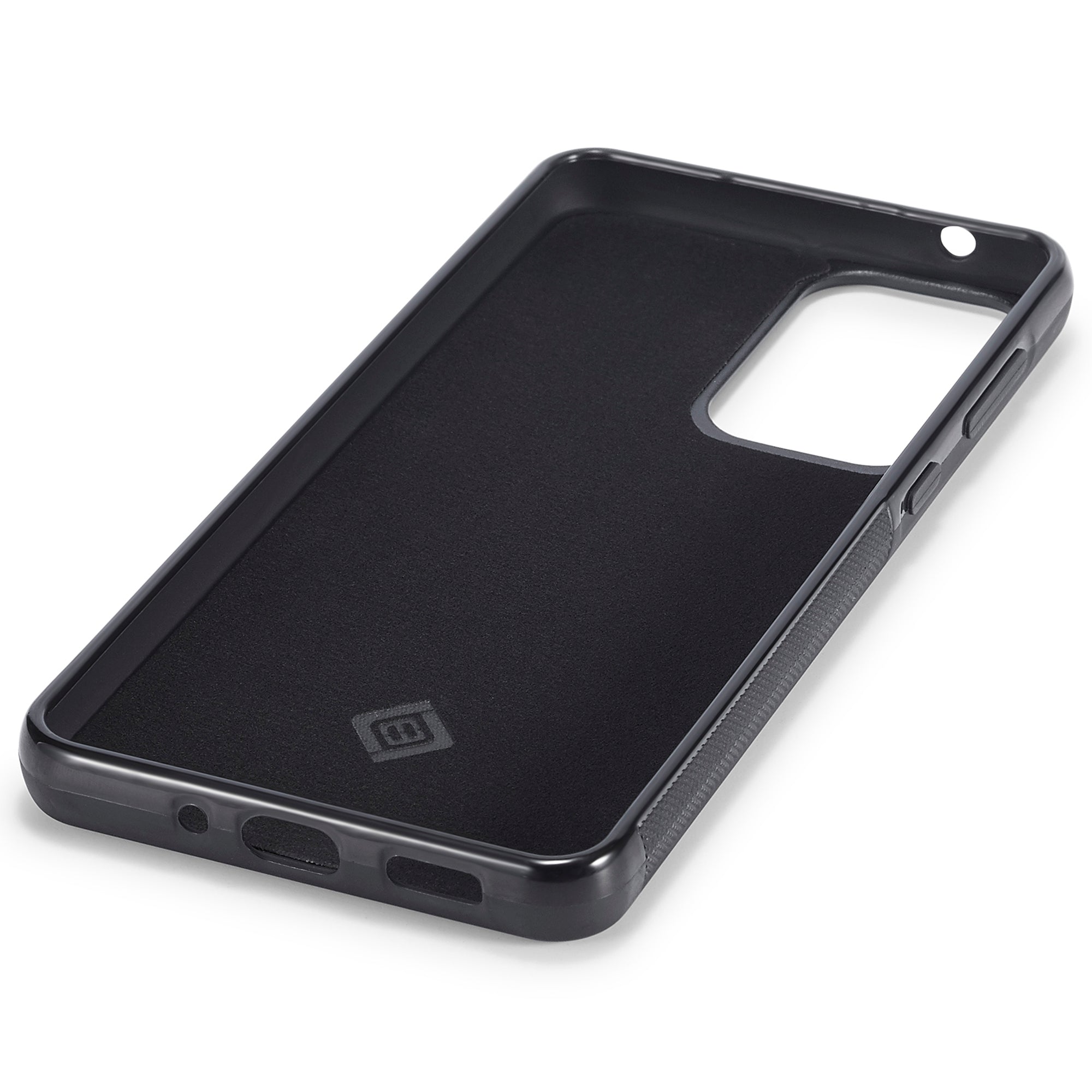 LC.IMEEKE Phone Case for Samsung Galaxy A53 5G , Carbon Fiber Splicing Leather Coated TPU + EVA Cover