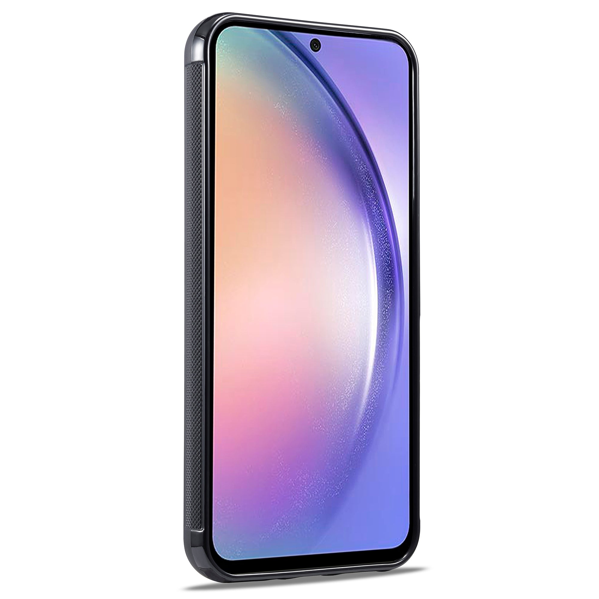 Kožené pouzdro LC.IMEEKE potažené TPU+EVA pro Samsung Galaxy A24 4G, kryt na telefon z uhlíkových vláken