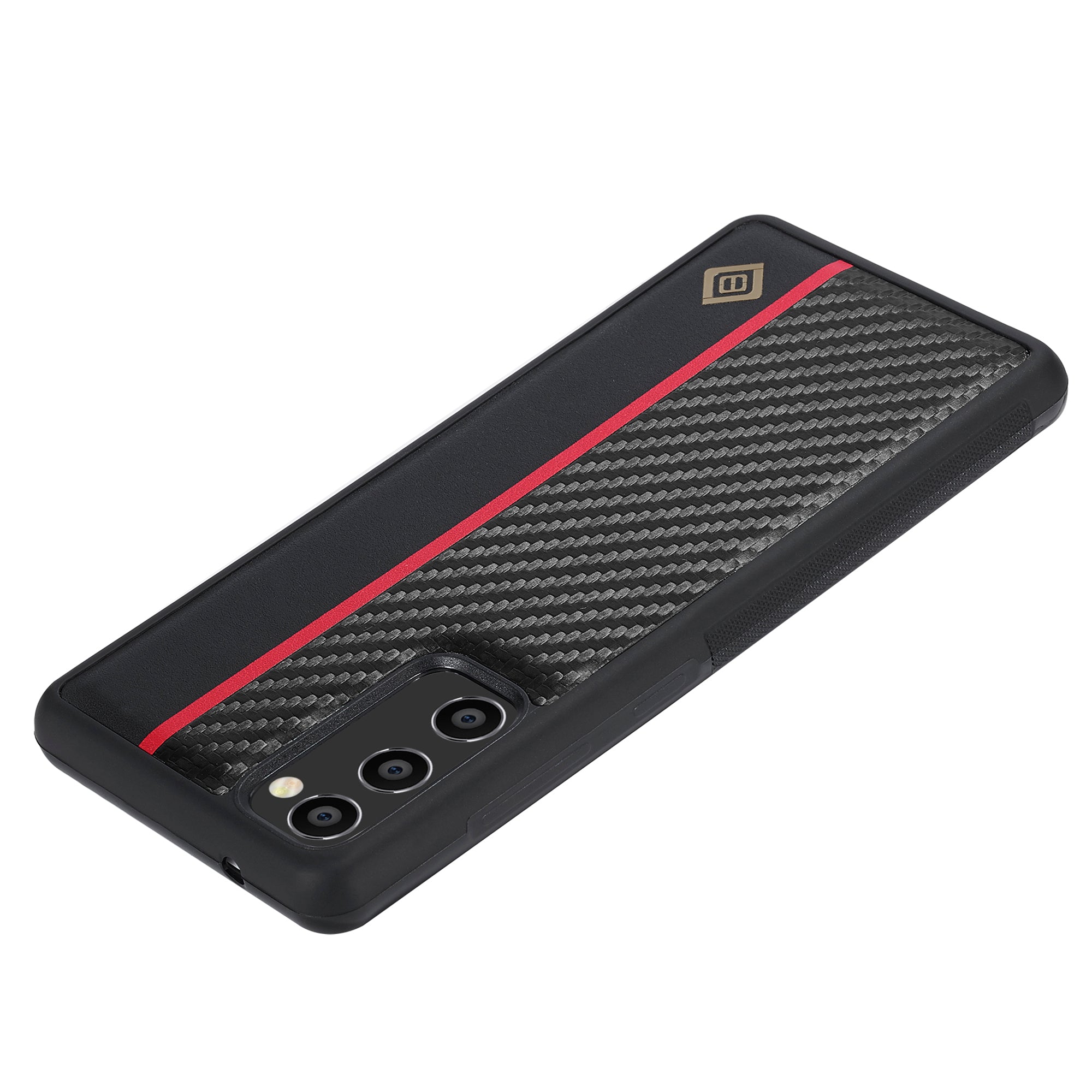 LC.IMEEKE For Samsung Galaxy Note20 / Note20 5G Phone Case Carbon Fiber Leather Coated TPU + EVA Cover