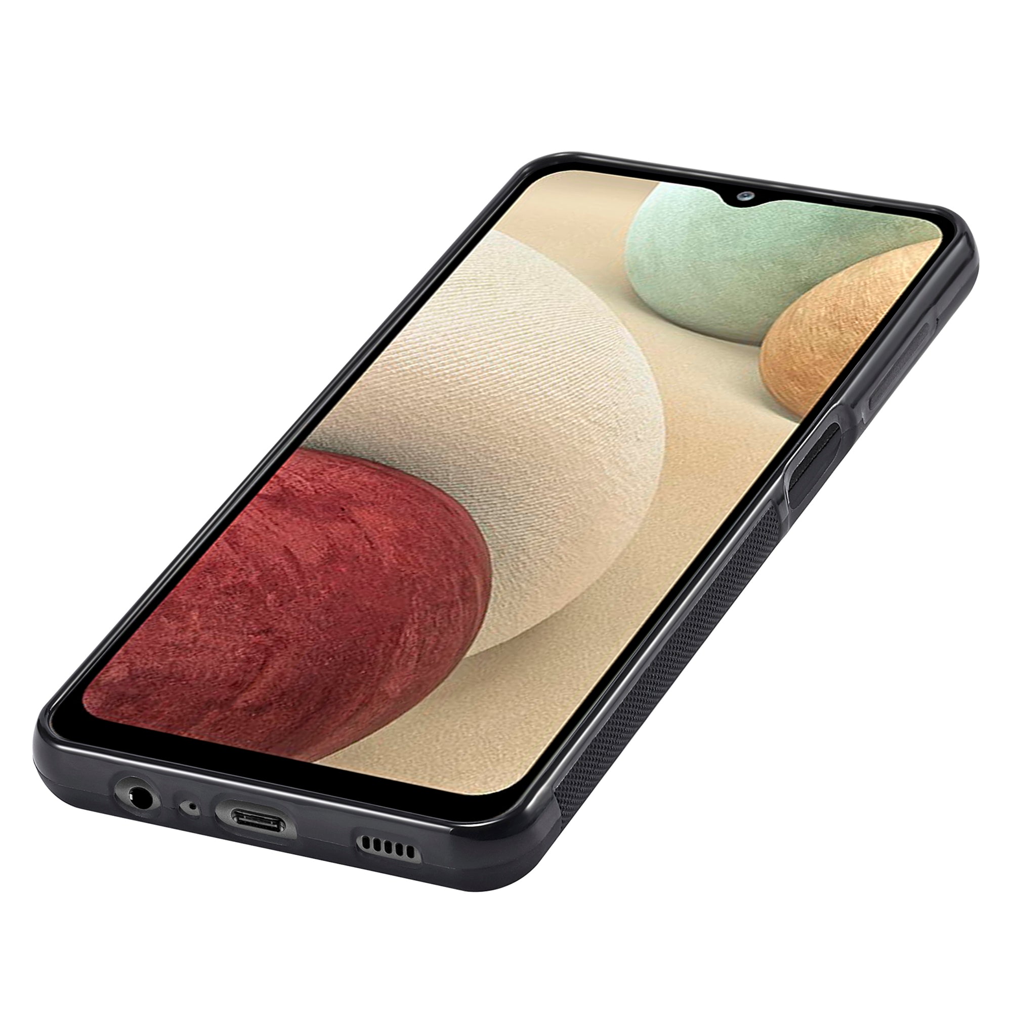 LC.IMEEKE Phone Cover for Samsung Galaxy A22 4G (EU Version) , Carbon Fiber Leather Coated TPU+EVA Case