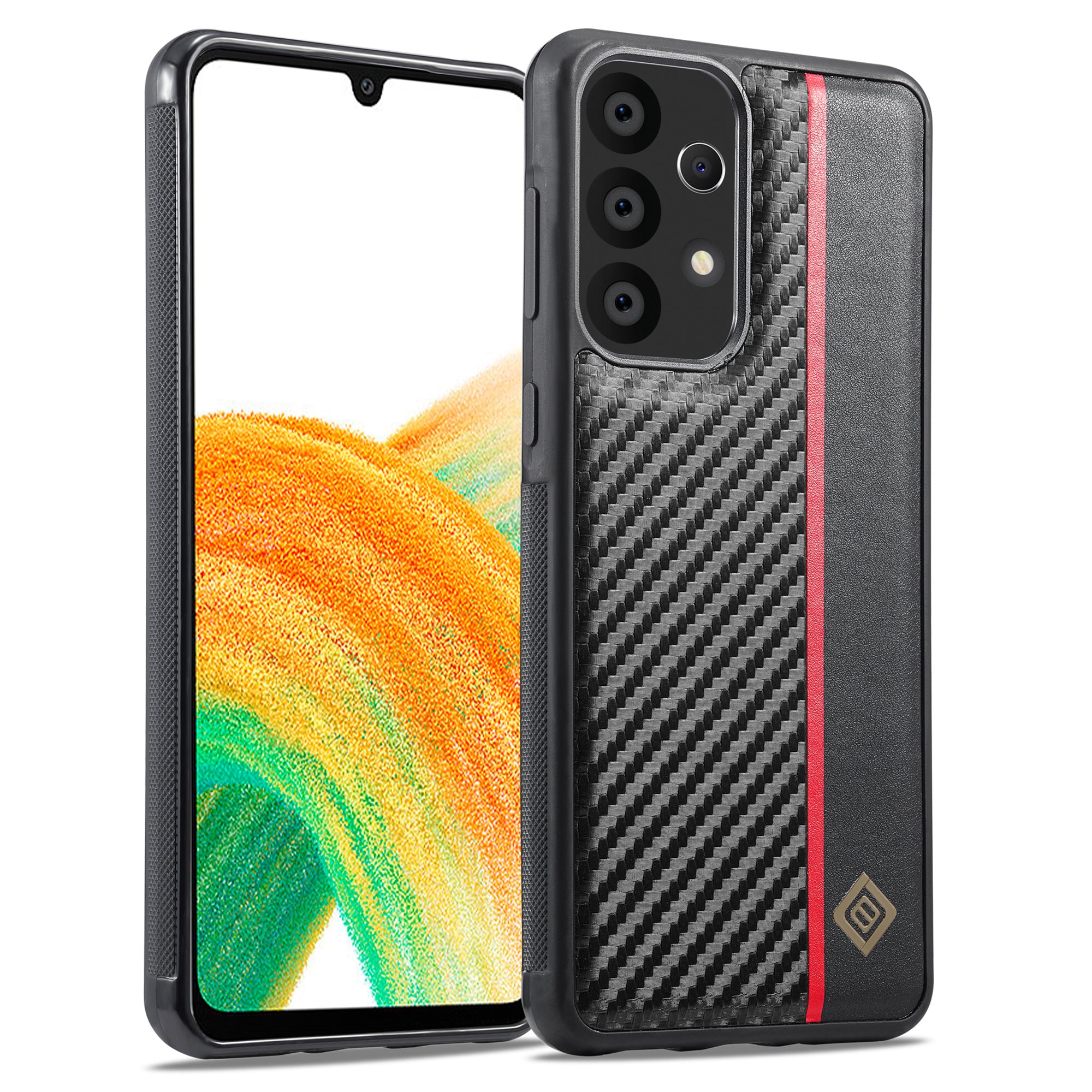 LC.IMEEKE Pro Samsung Galaxy A23 4G / A23 5G (globální verze) / M23 5G / F23 5G kryt telefonu kůže+TPU+EVA pouzdro