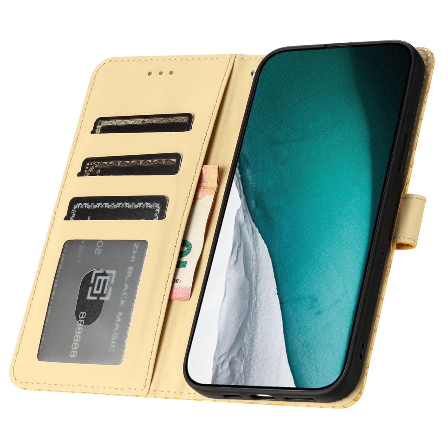For Samsung Galaxy A02s (164.2x75.9x9.1mm) F02s Leather Wallet Stand Cover Crocodile Texture Phone Case