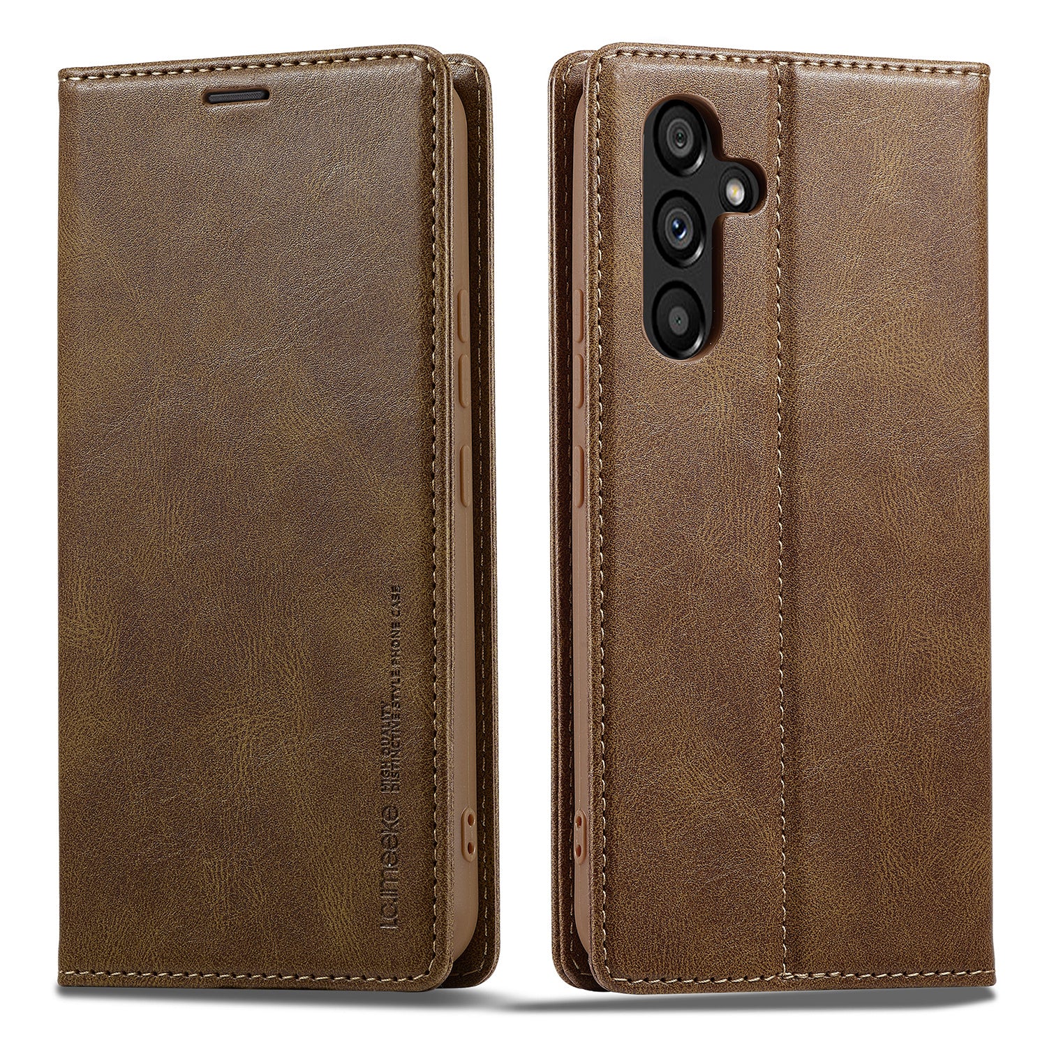 LC.IMEEKE For Samsung Galaxy S23 FE PU Leather RFID Blocking Case Wallet Stand Flip Phone Cover