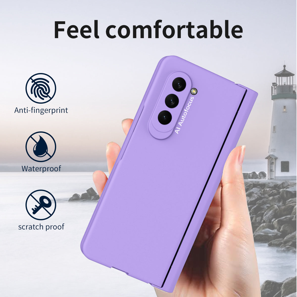For Samsung Galaxy Z Fold5 5G Precise Cutout Hard PC Phone Case Hinge Protection Cover with Stylus Pen Tempered Glass Film