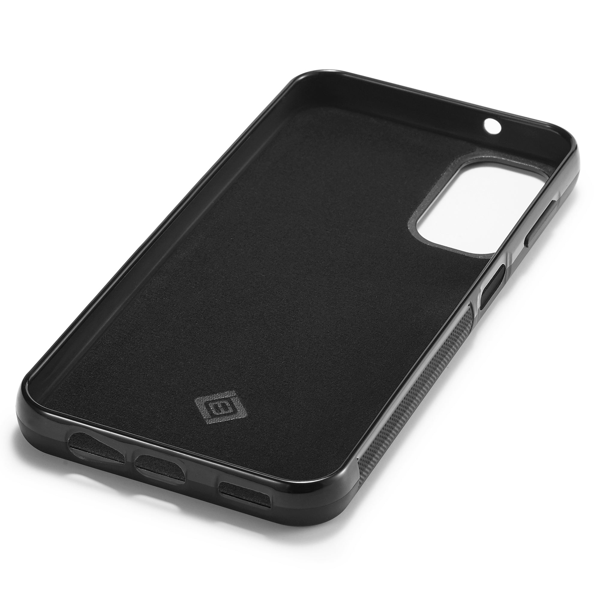 LC.IMEEKE pouzdro s texturou z uhlíkových vláken pro Samsung Galaxy A14 4G / 5G, kryt telefonu potažený PU kůží TPU+EVA tlumením nárazů