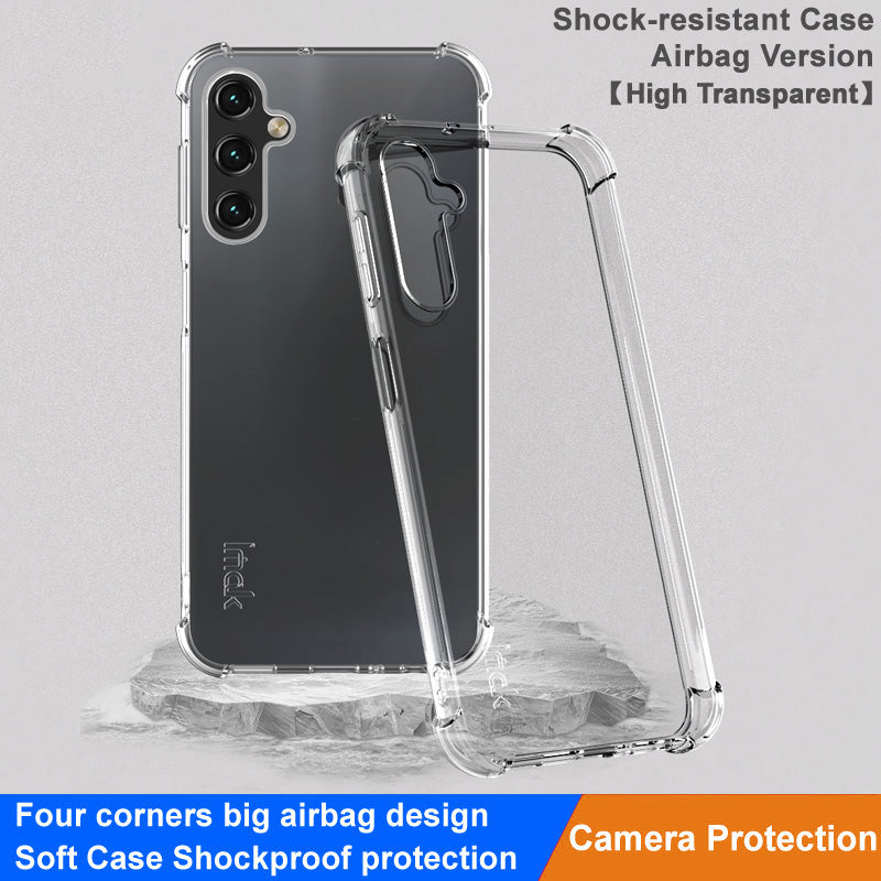 IMAK Clear Phone Case for Samsung Galaxy A25 5G Thickened Four Corner Shell Anti-Dust TPU Phone Cover