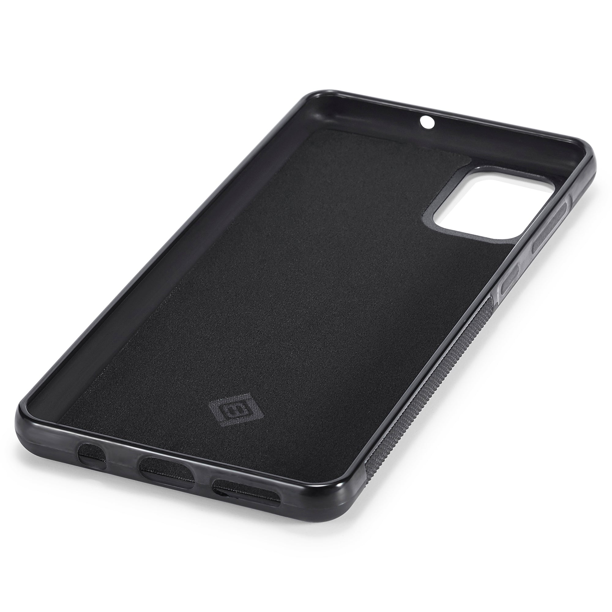 LC.IMEEKE pro Samsung Galaxy A71 4G SM-A715 prachotěsné pouzdro PU kůže+TPU+EVA karbonová textura kryt telefonu