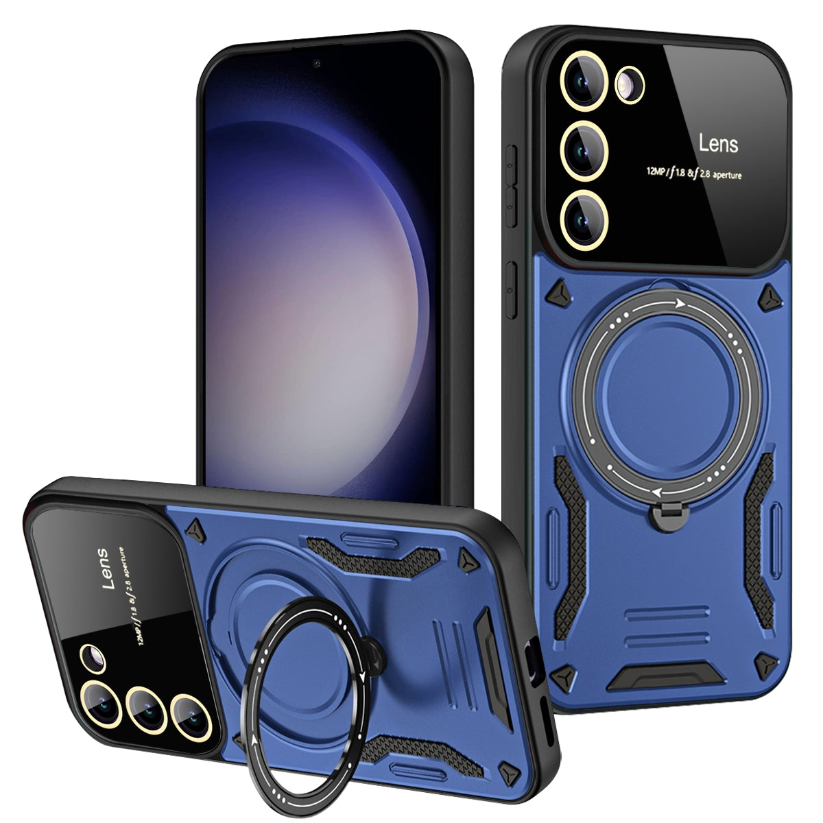 Kickstand Phone Case for Samsung Galaxy S23 PC TPU Back Cover Compatible with MagSafe