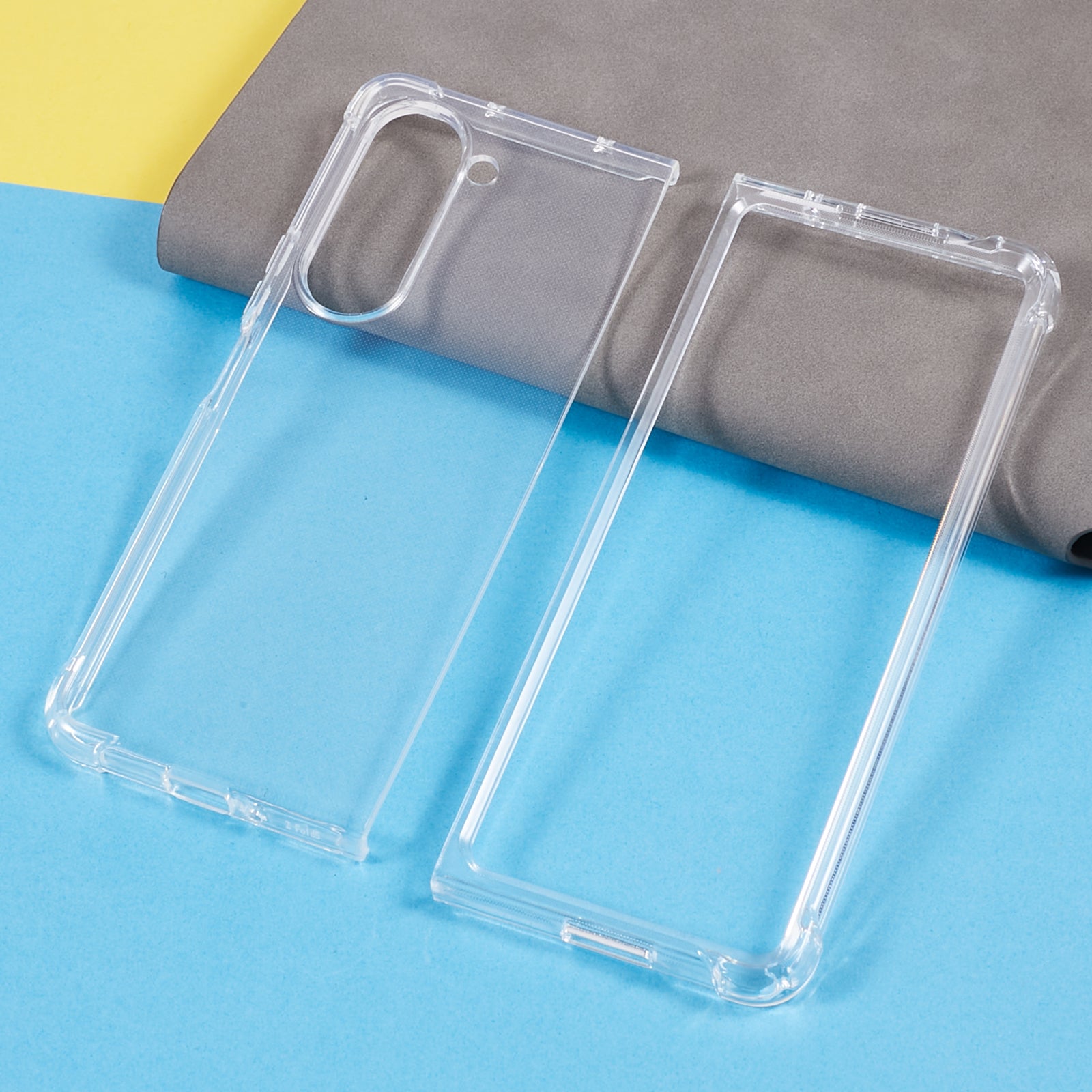 For Samsung Galaxy Z Fold5 5G Transparent Phone Case Flexible TPU Four Corners Reinforced Protective Cover
