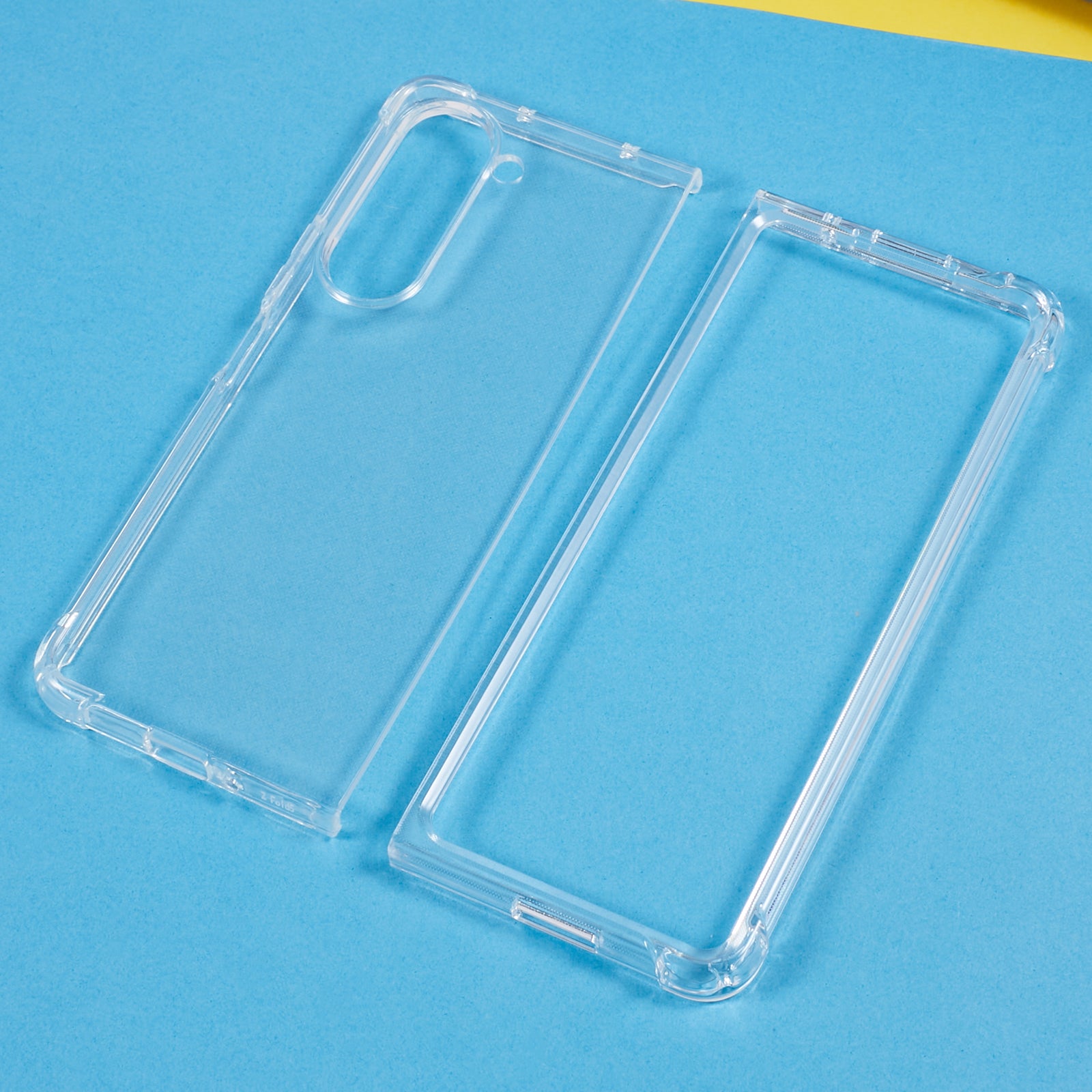 For Samsung Galaxy Z Fold5 5G Transparent Phone Case Flexible TPU Four Corners Reinforced Protective Cover
