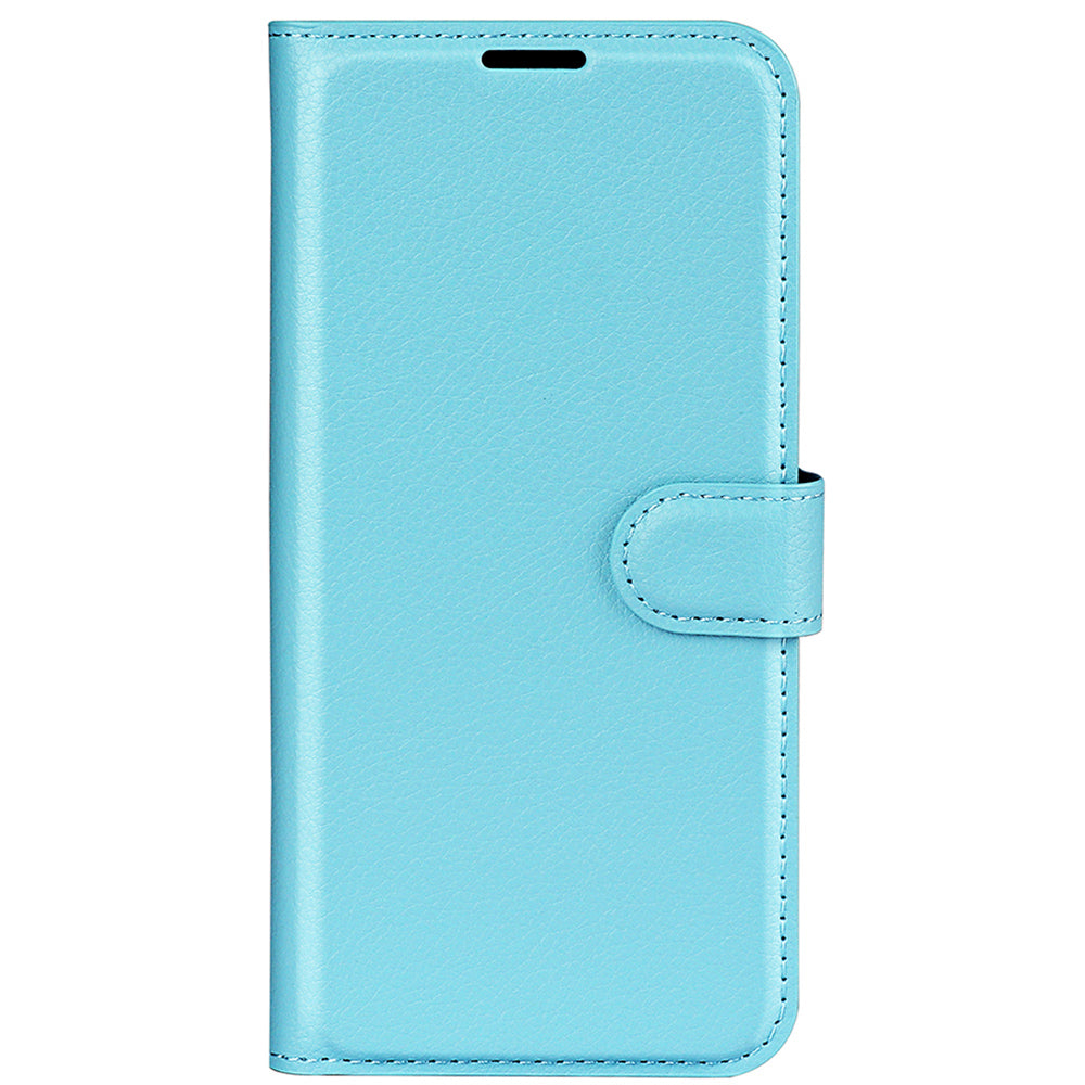 For Samsung Galaxy S23 FE Litchi Texture Magnetic Clasp Stand Cover PU Leather Wallet Phone Case