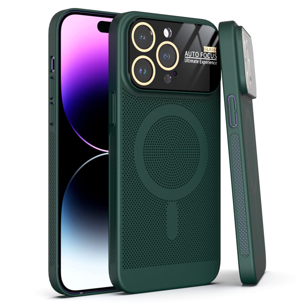 Shockproof Case for iPhone 14 Pro Lens Guard Hard PC Phone Cover Compatible with MagSafe Charger