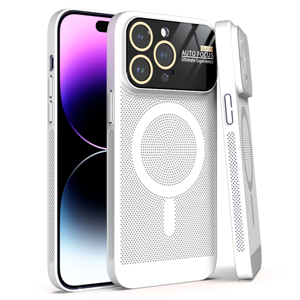 Shockproof Case for iPhone 14 Pro Lens Guard Hard PC Phone Cover Compatible with MagSafe Charger