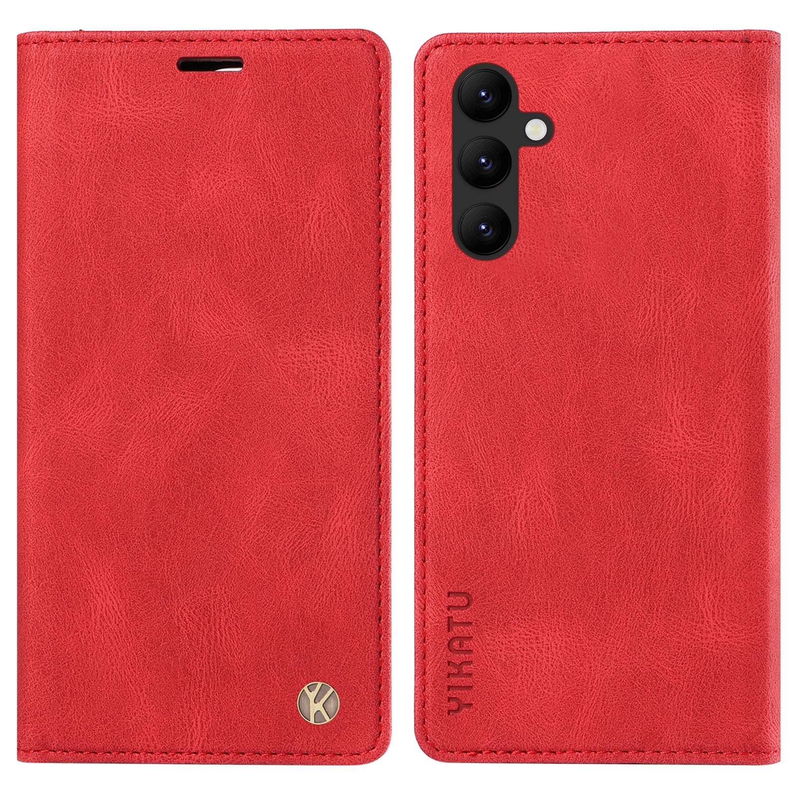 YIKATU YK-004 Wallet Stand Cover for Samsung Galaxy A24 4G Magnetic Auto-absorb Leather Phone Case