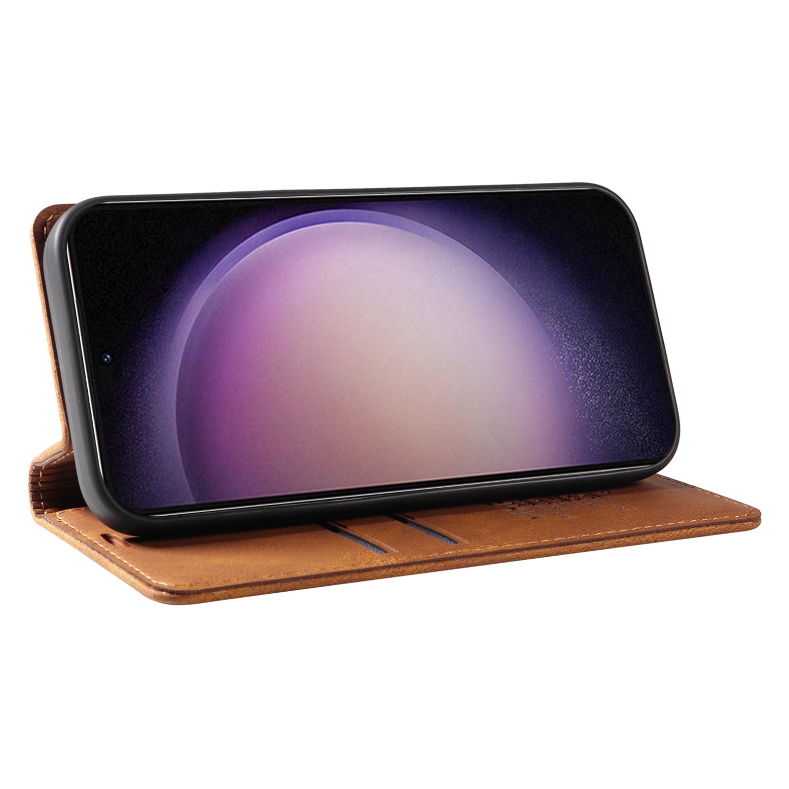 YIKATU YK-004 For Samsung Galaxy S23 Anti-scratch Leather Cover Stand Wallet Skin-touch Phone Case