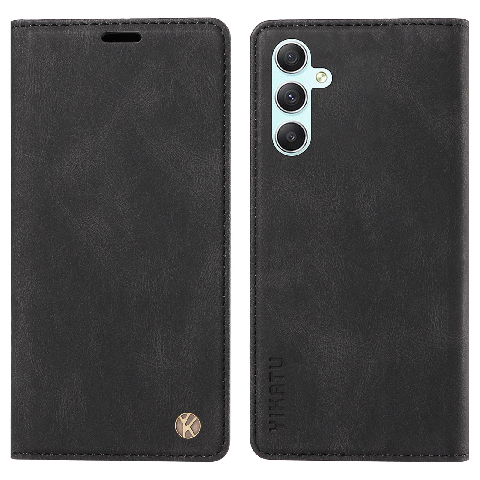 YIKATU YK-004 For Samsung Galaxy A34 5G Dustproof Phone Case Skin-Touch Feeling PU Leather Shell Wallet Stand Cover