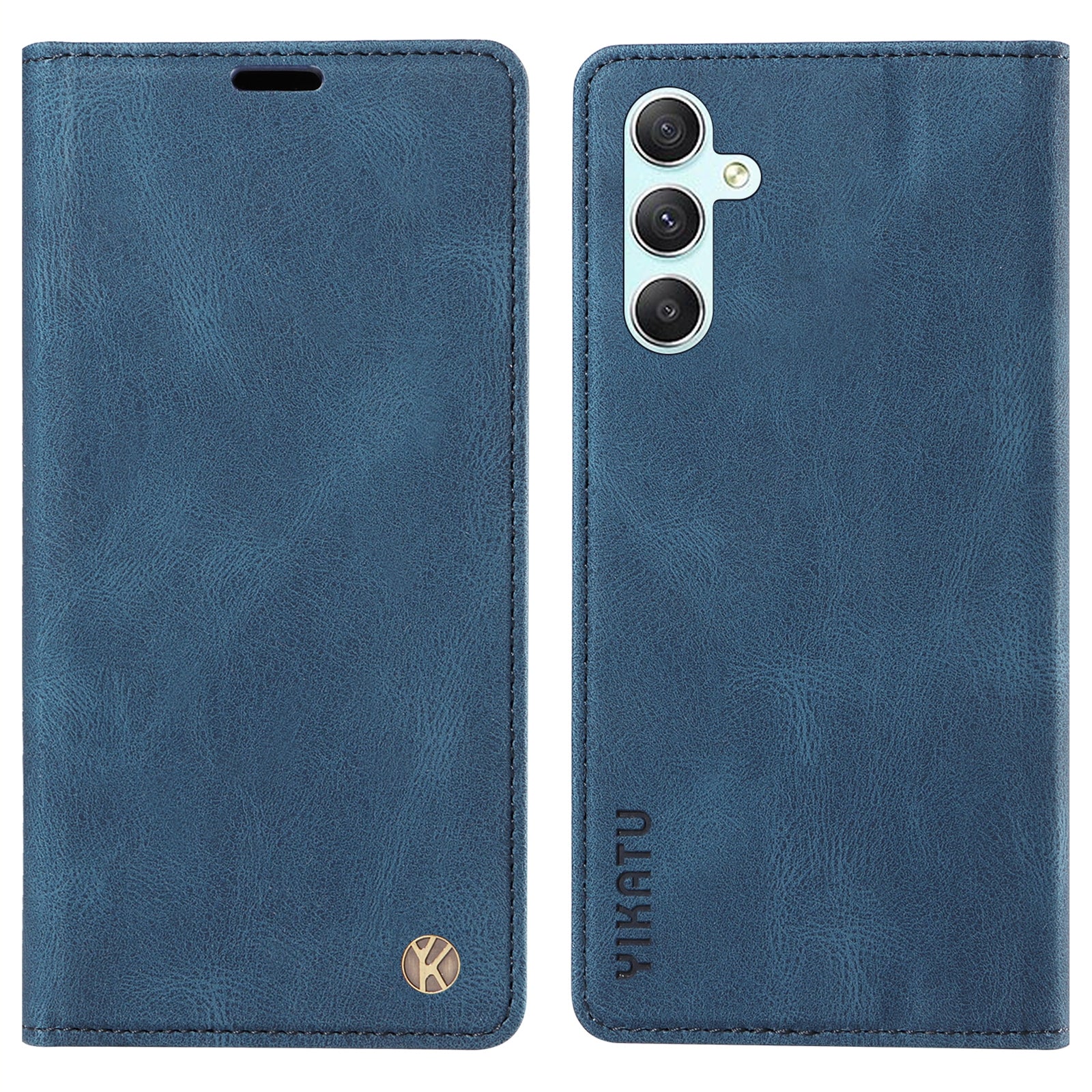 YIKATU YK-004 For Samsung Galaxy A34 5G Dustproof Phone Case Skin-Touch Feeling PU Leather Shell Wallet Stand Cover