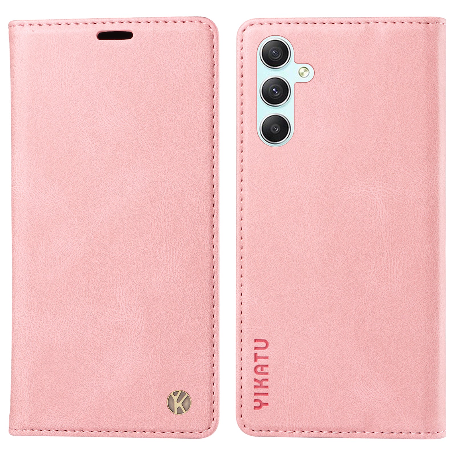 YIKATU YK-004 For Samsung Galaxy A34 5G Dustproof Phone Case Skin-Touch Feeling PU Leather Shell Wallet Stand Cover
