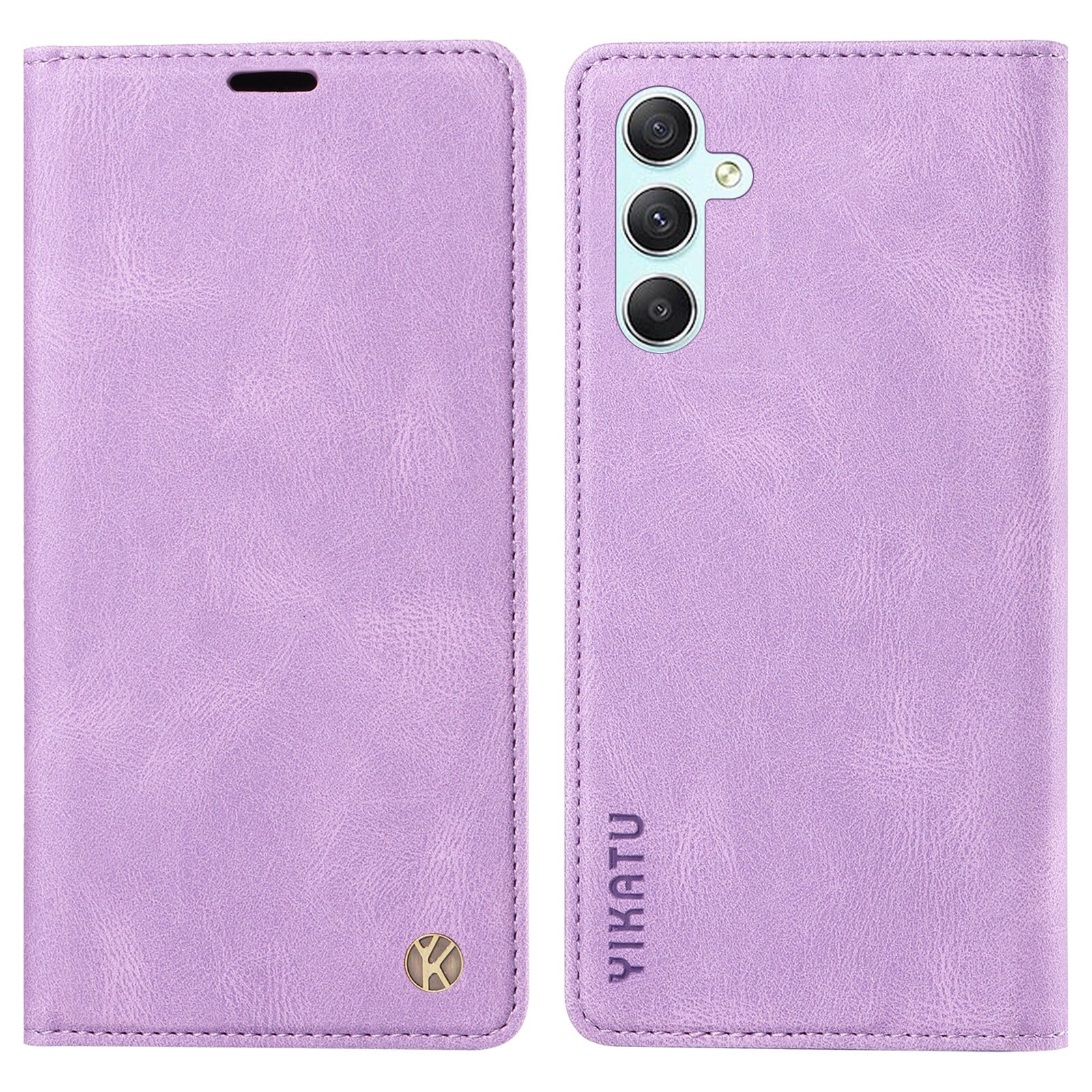 YIKATU YK-004 For Samsung Galaxy A34 5G Dustproof Phone Case Skin-Touch Feeling PU Leather Shell Wallet Stand Cover