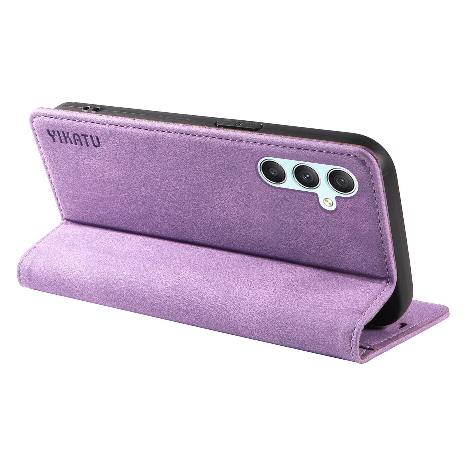 YIKATU YK-004 For Samsung Galaxy A34 5G Dustproof Phone Case Skin-Touch Feeling PU Leather Shell Wallet Stand Cover