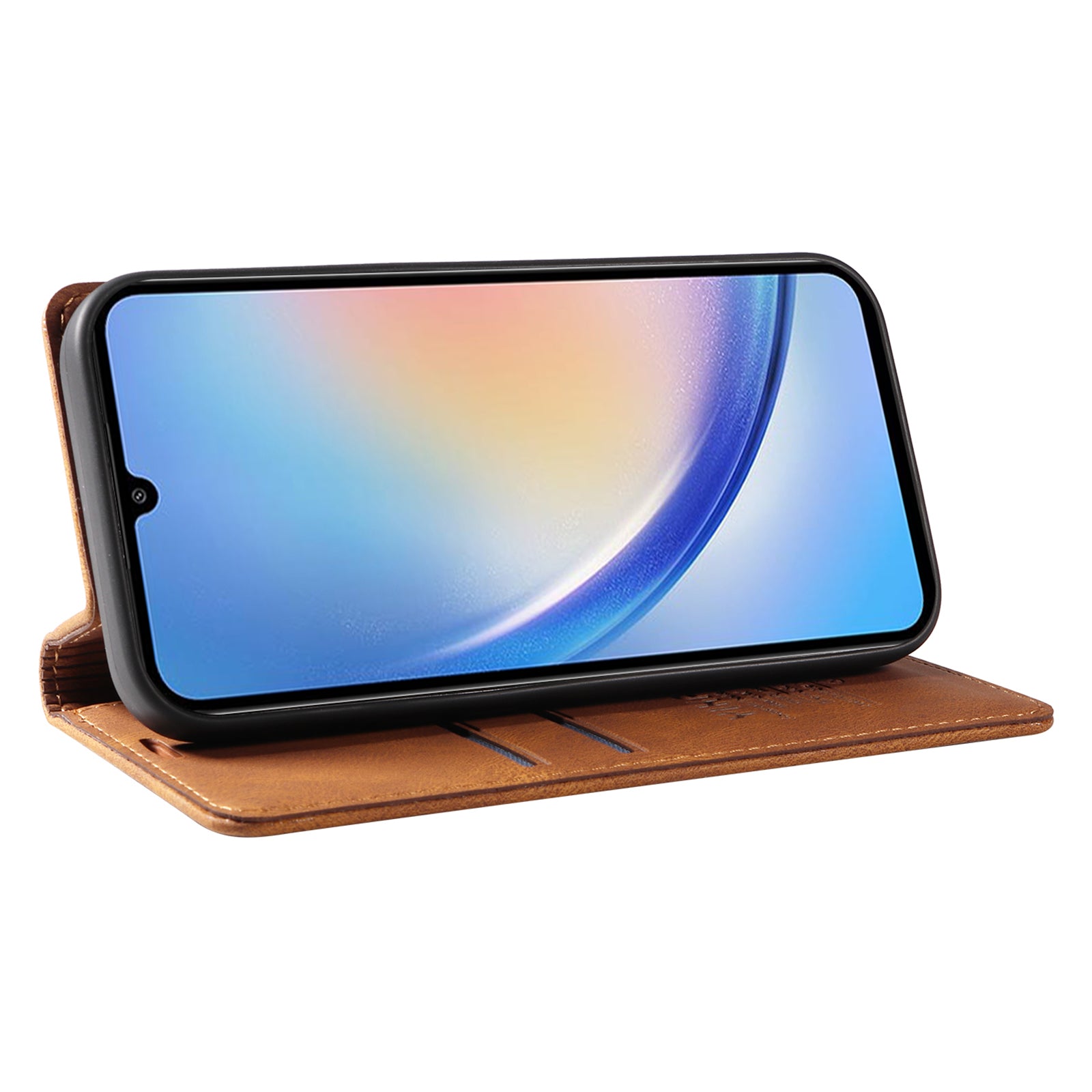 YIKATU YK-004 For Samsung Galaxy A34 5G Dustproof Phone Case Skin-Touch Feeling PU Leather Shell Wallet Stand Cover